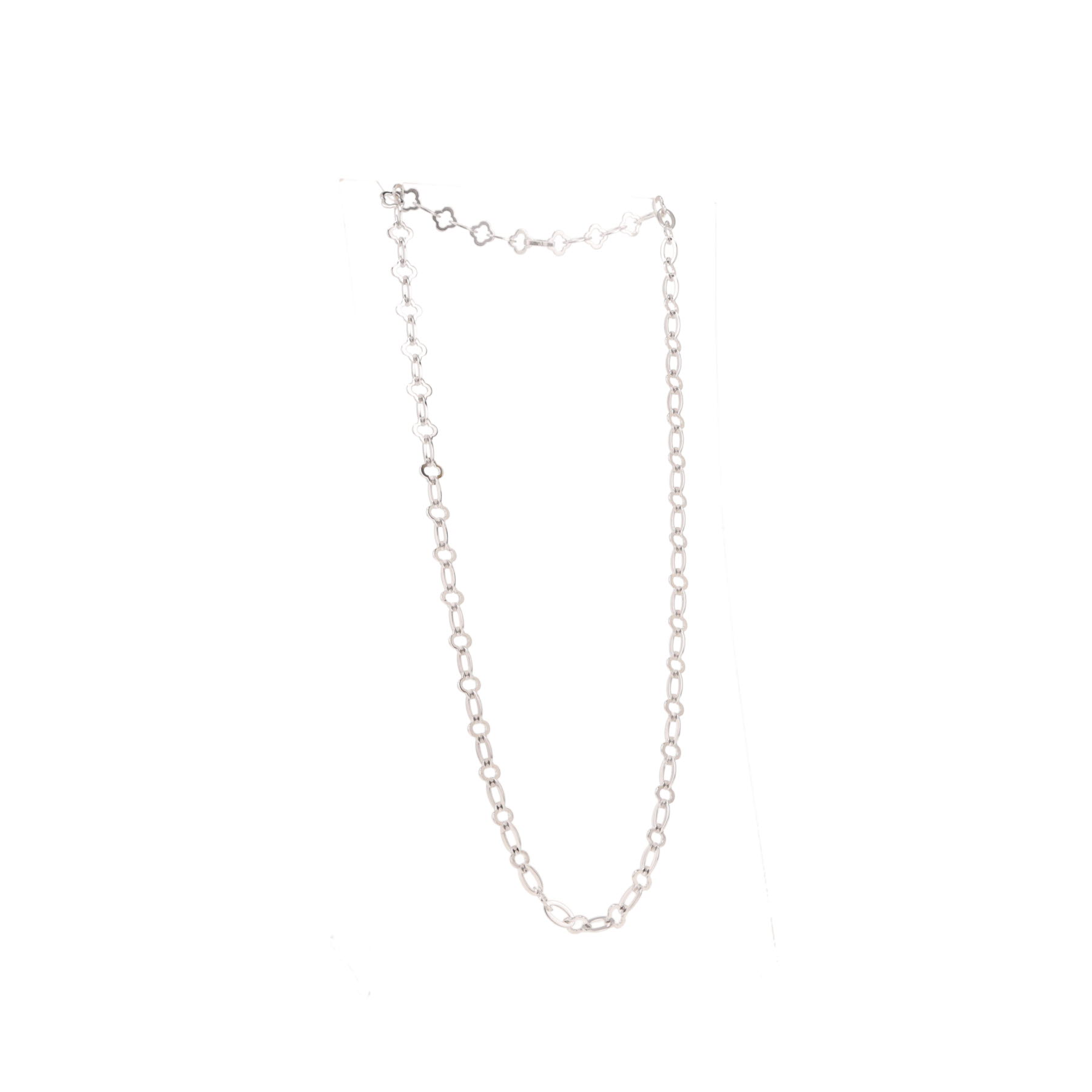 Van Cleef & Arpels Byzantine Alhambra long necklace in white gold