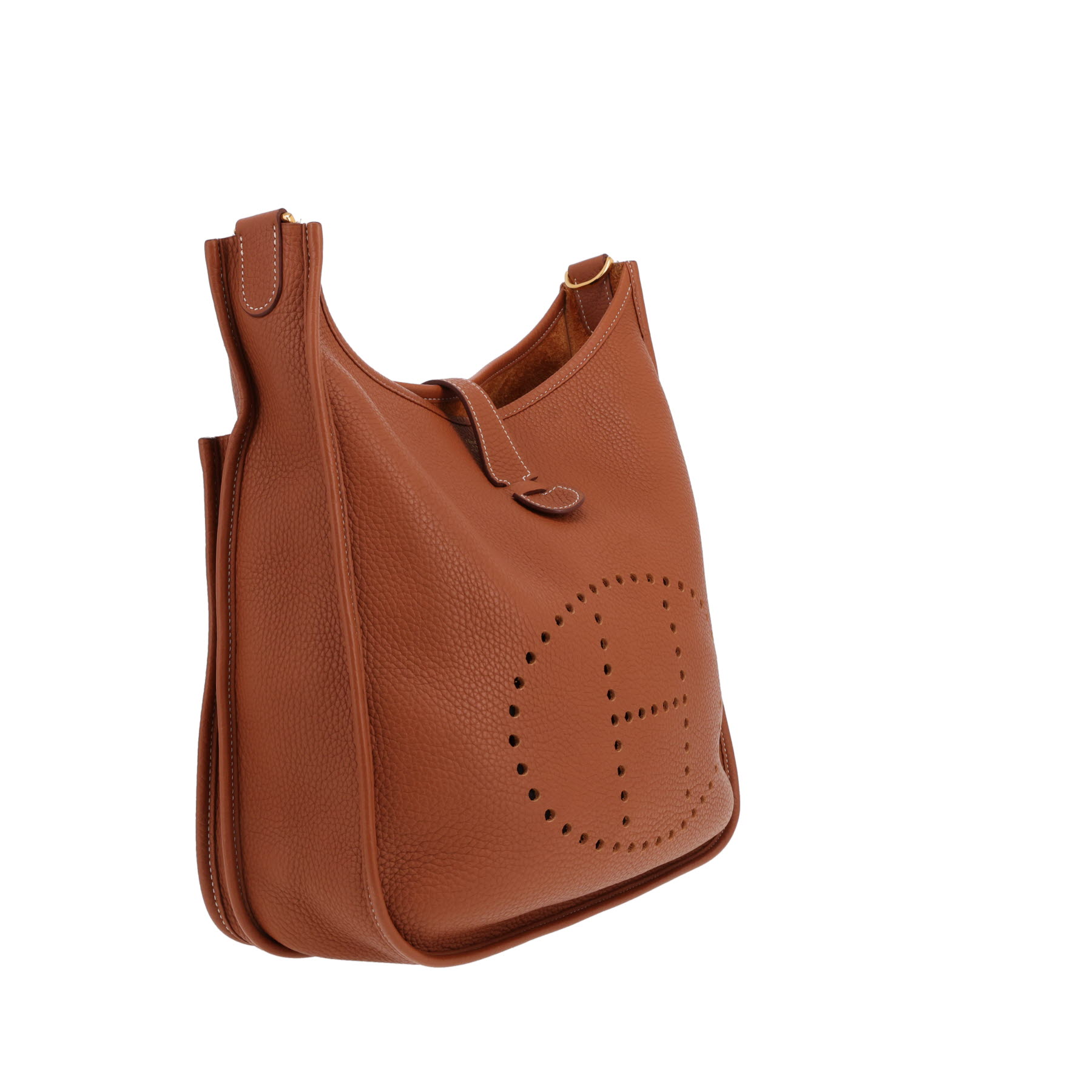 Hermès  Evelyne III shoulder bag  in gold togo leather
