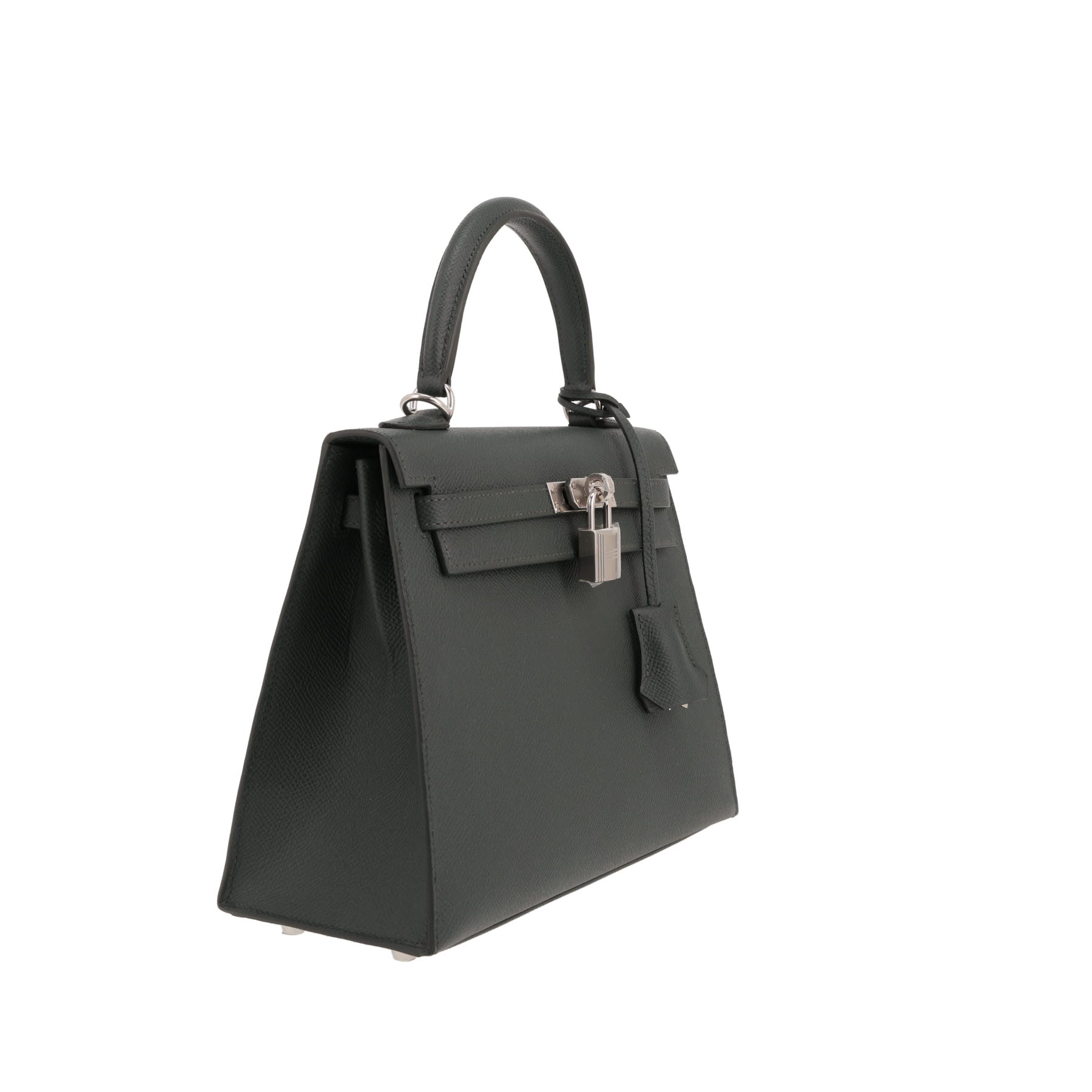 Hermès  Kelly 25 cm handbag  in Vert Mangrove epsom leather