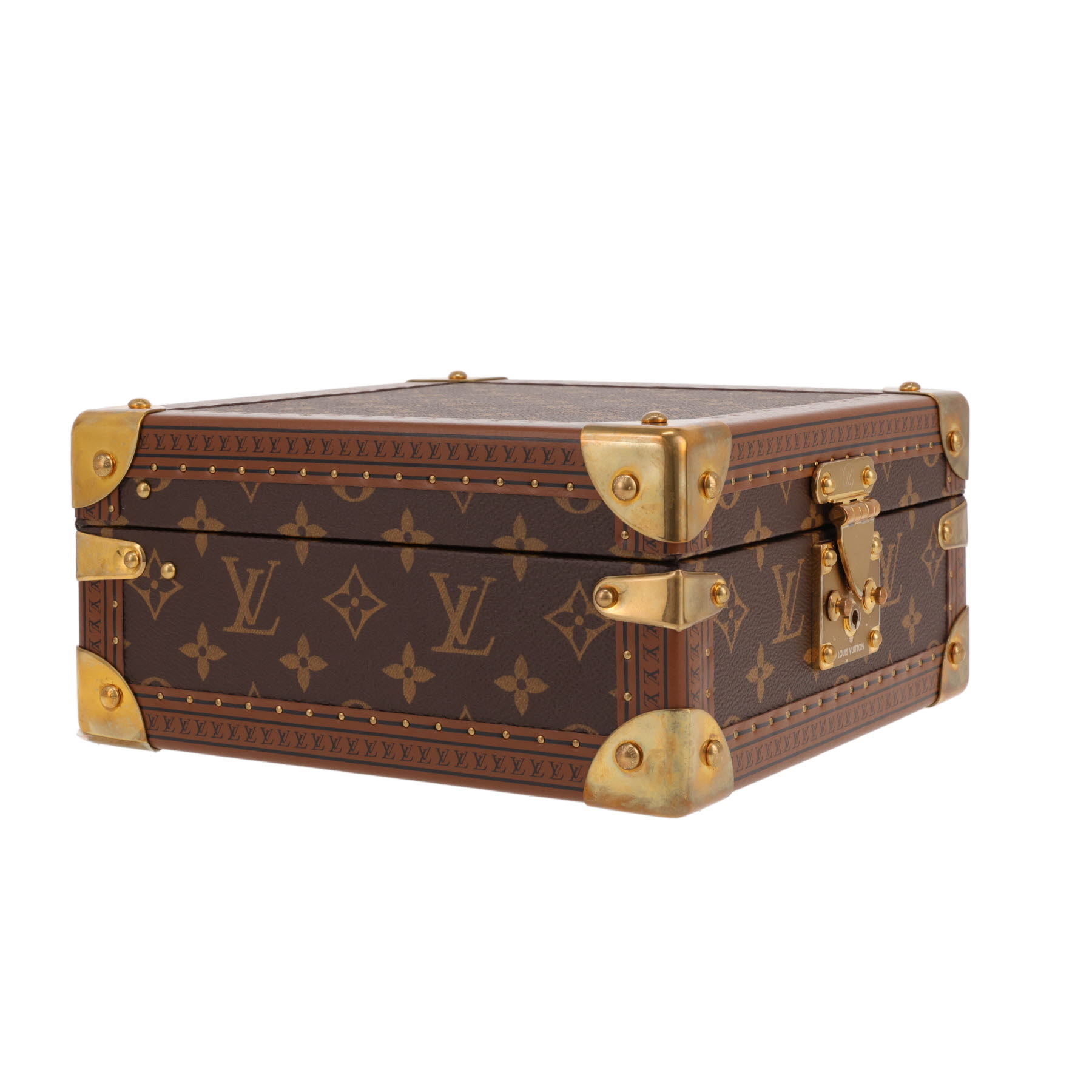 Louis Vuitton  Coffret Joaillerie jewelry box  in brown monogram canvas