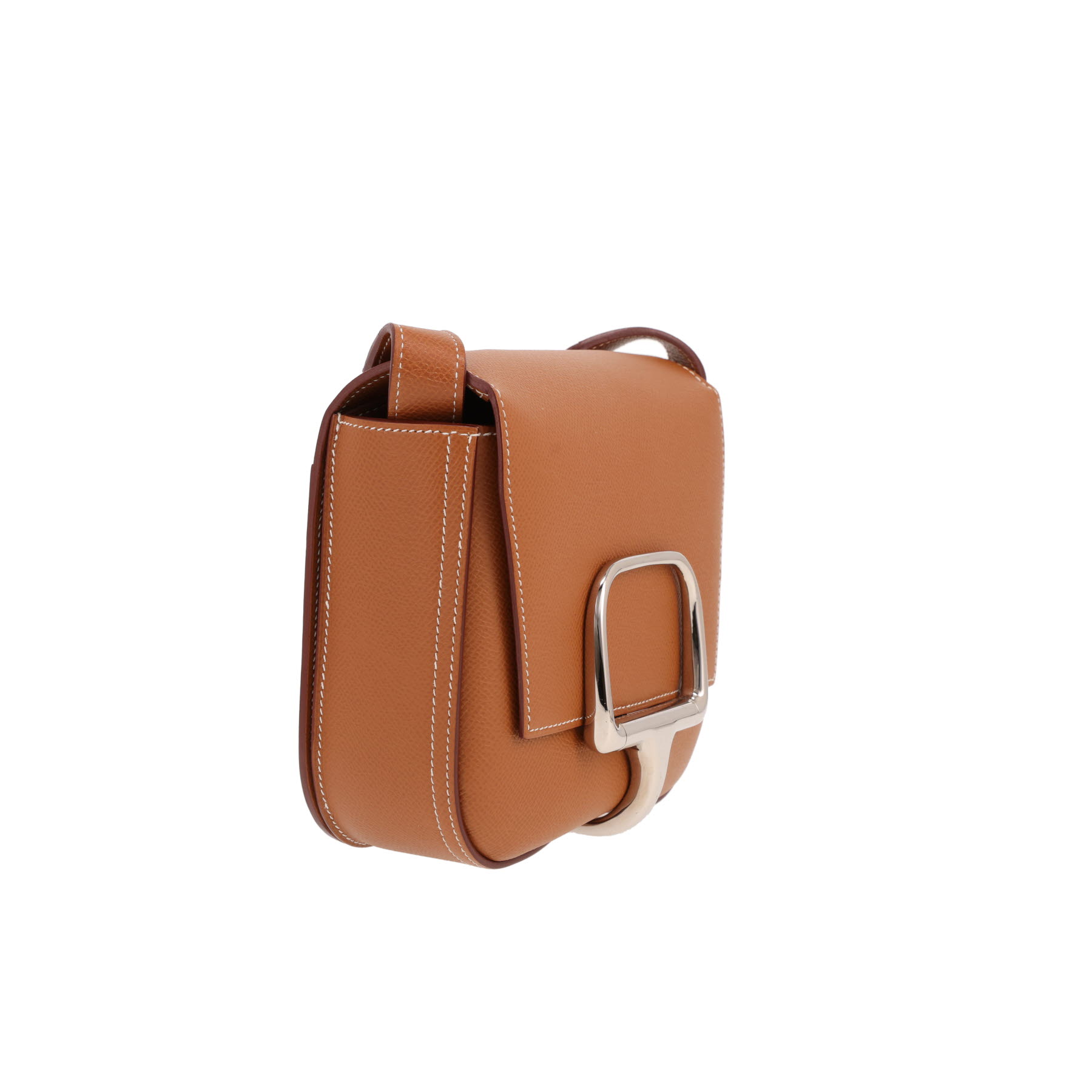 Sac bandoulière Hermès  Della Cavalleria en cuir epsom gold