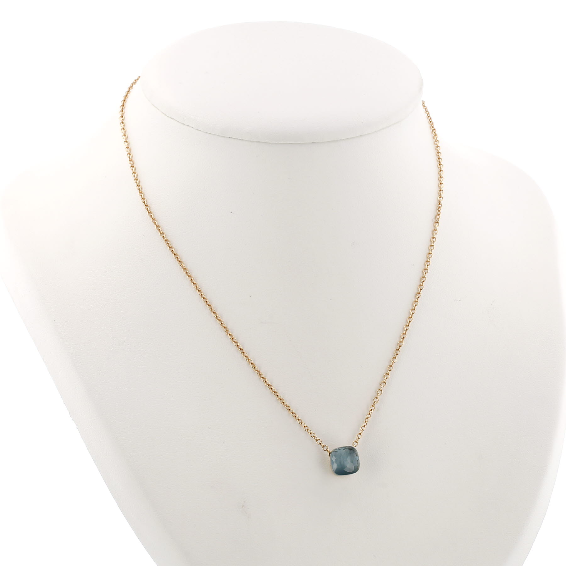 Collar Pomellato Nudo Petit de oro rosa, oro blanco y topacio