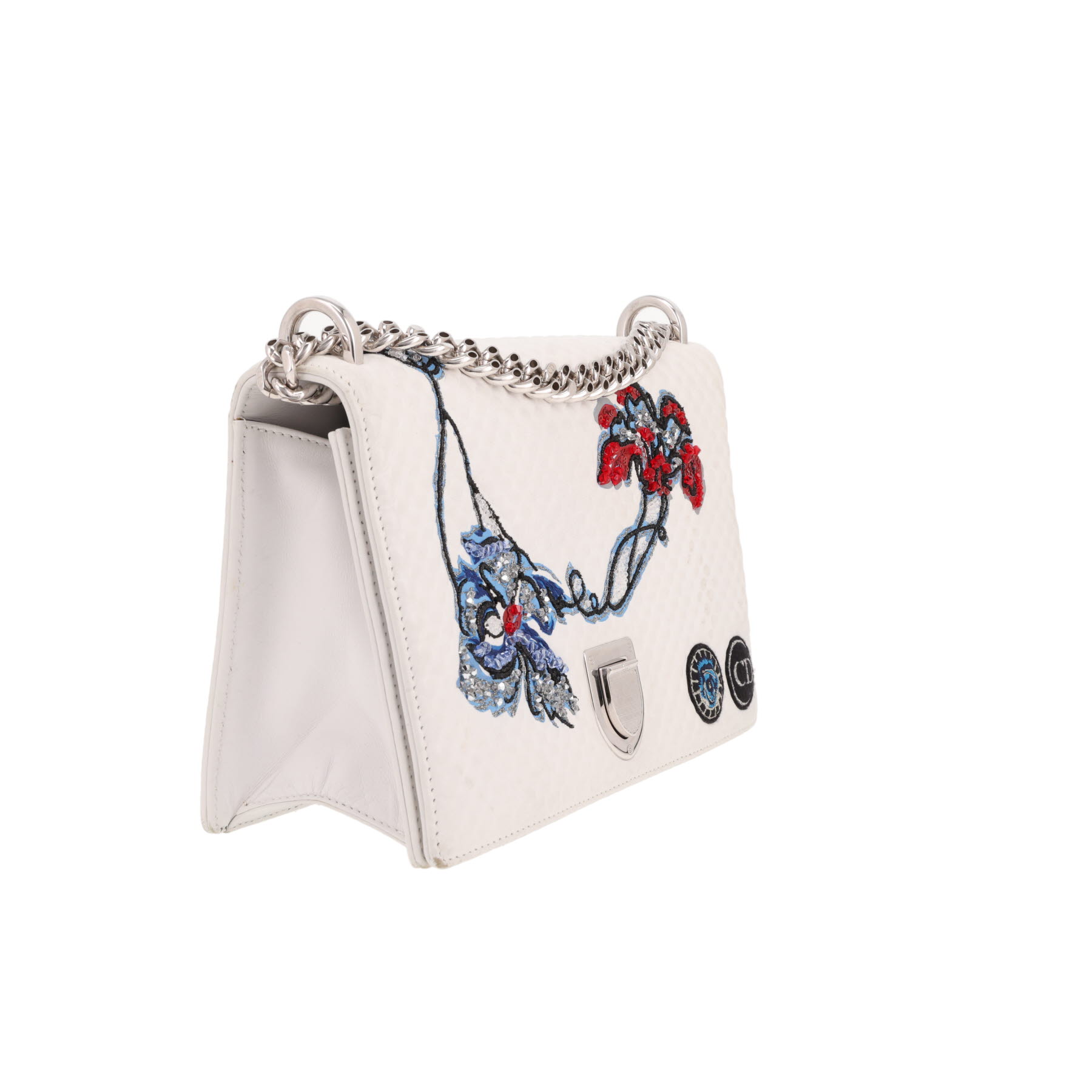 Dior  Diorama shoulder bag  in white leather