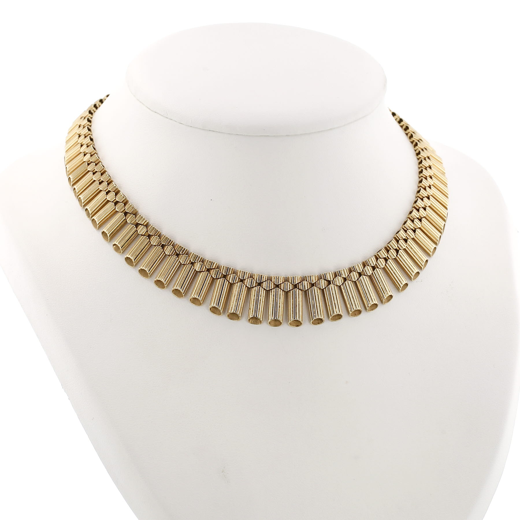 Vintage   1960's necklace in yellow gold