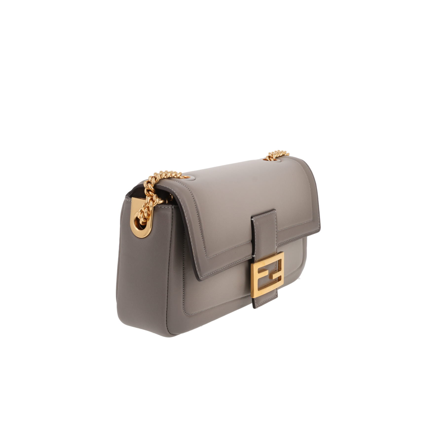 Fendi  Baguette shoulder bag  in grey leather