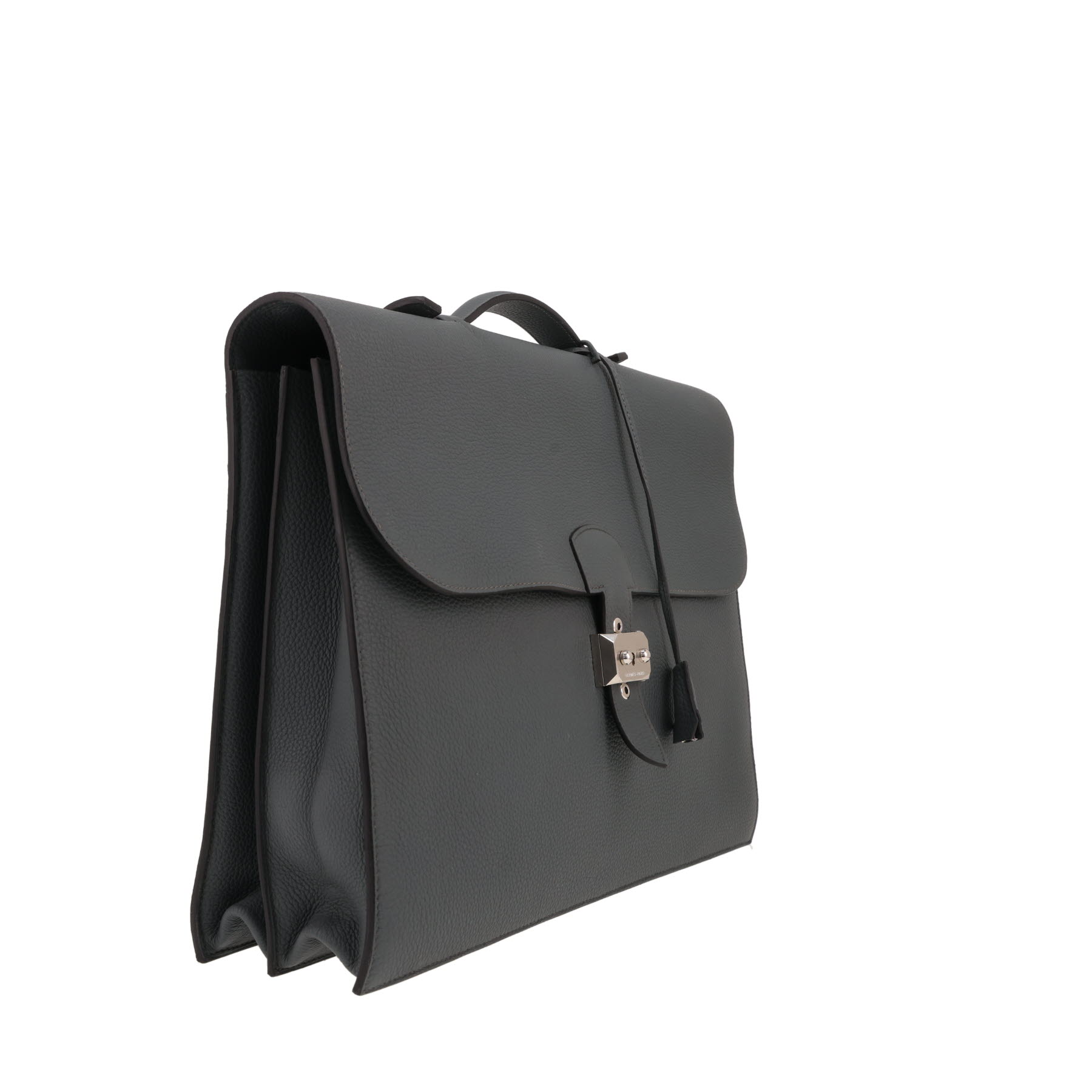 Hermès  Sac à dépêches briefcase  in grey togo leather