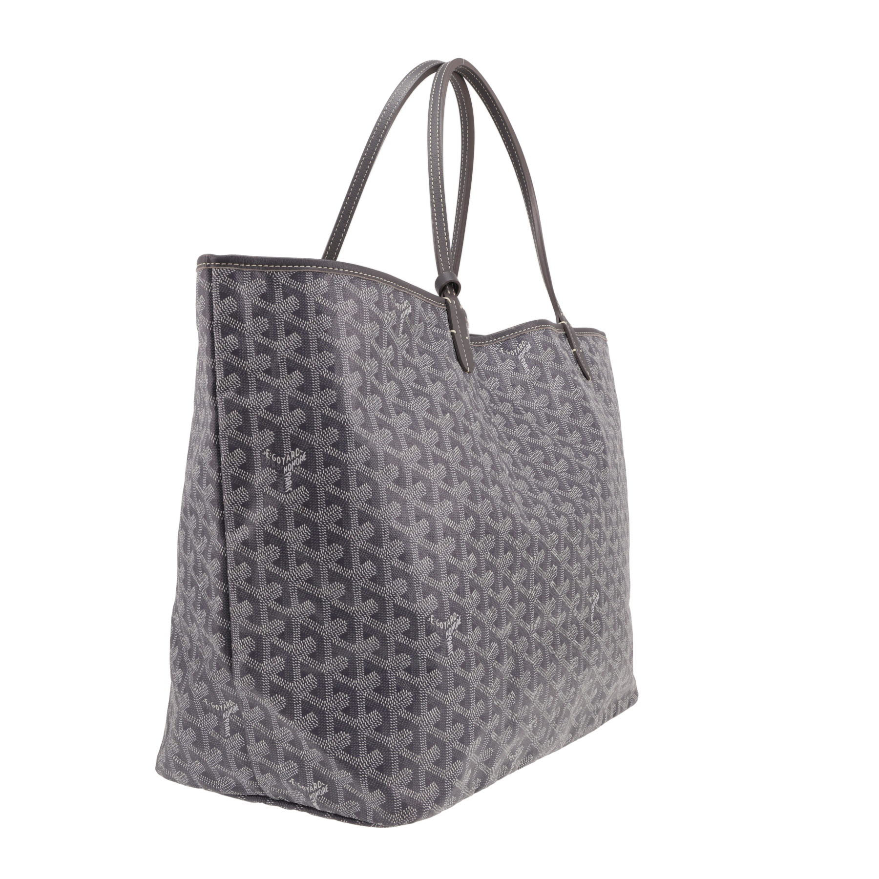 Goyard Saint-Louis large tote bag in grey Goyardine canvas and grey leather