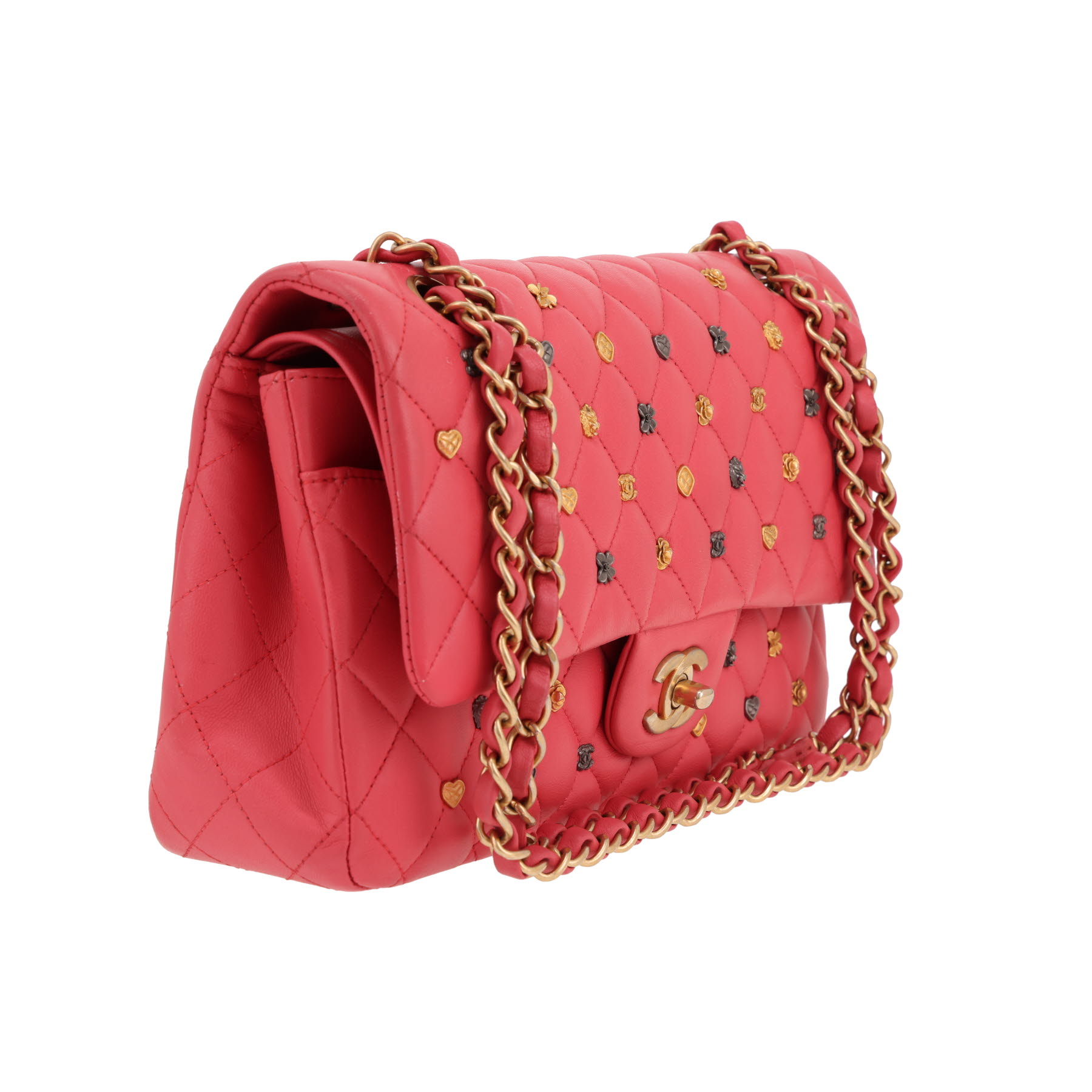 Bolso de mano Chanel  Timeless Classic en cuero acolchado rosa