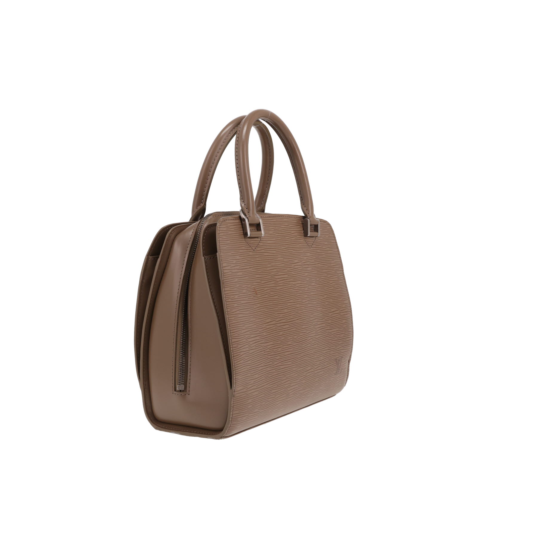 Bolso de mano Louis Vuitton  Pont Neuf en cuero Epi color topo