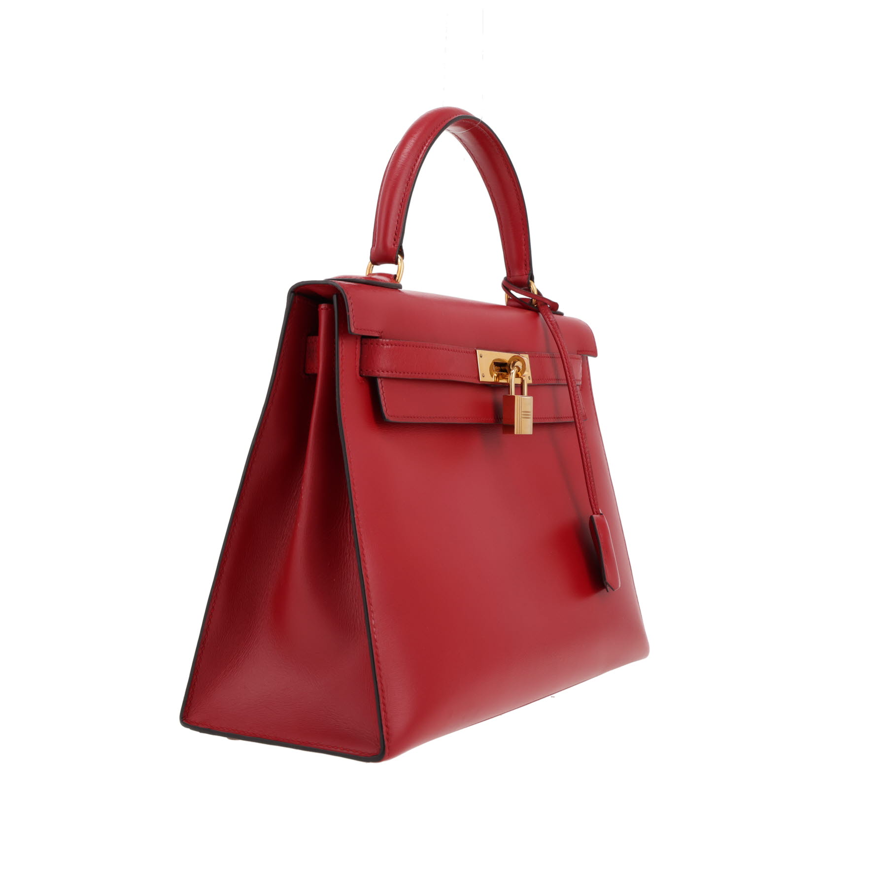 Hermès  Kelly 28 cm handbag  in red Vif box leather