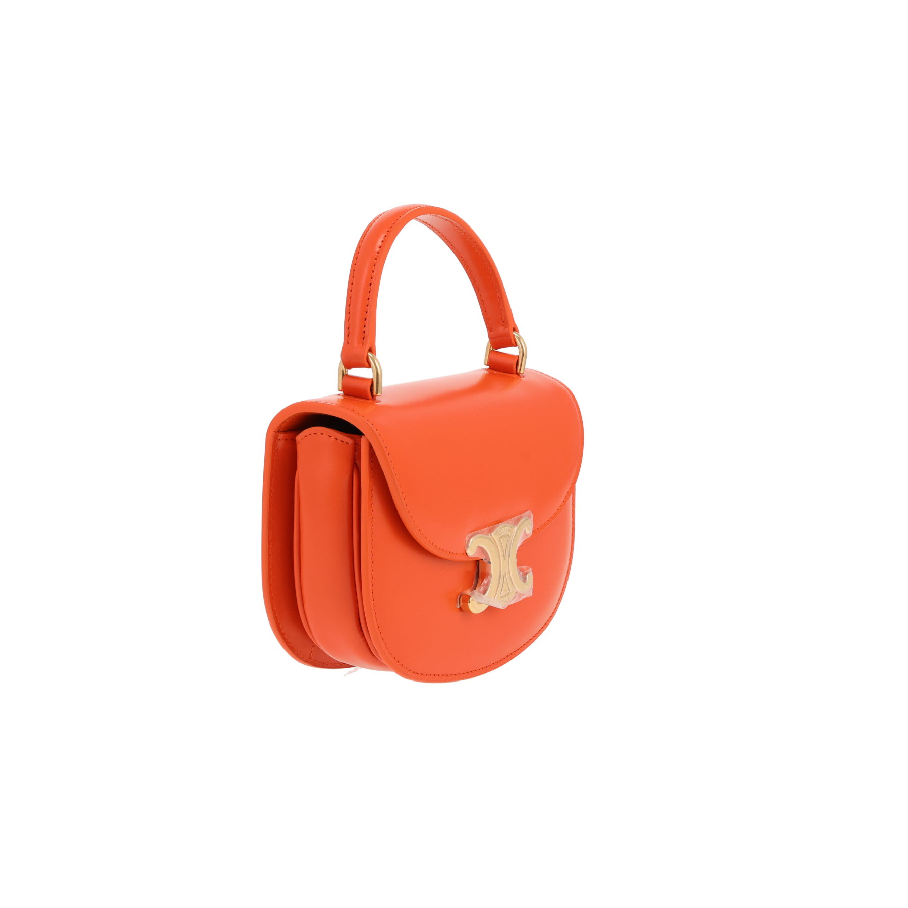 Sac bandoulière Celine  Clea mini  en cuir orange