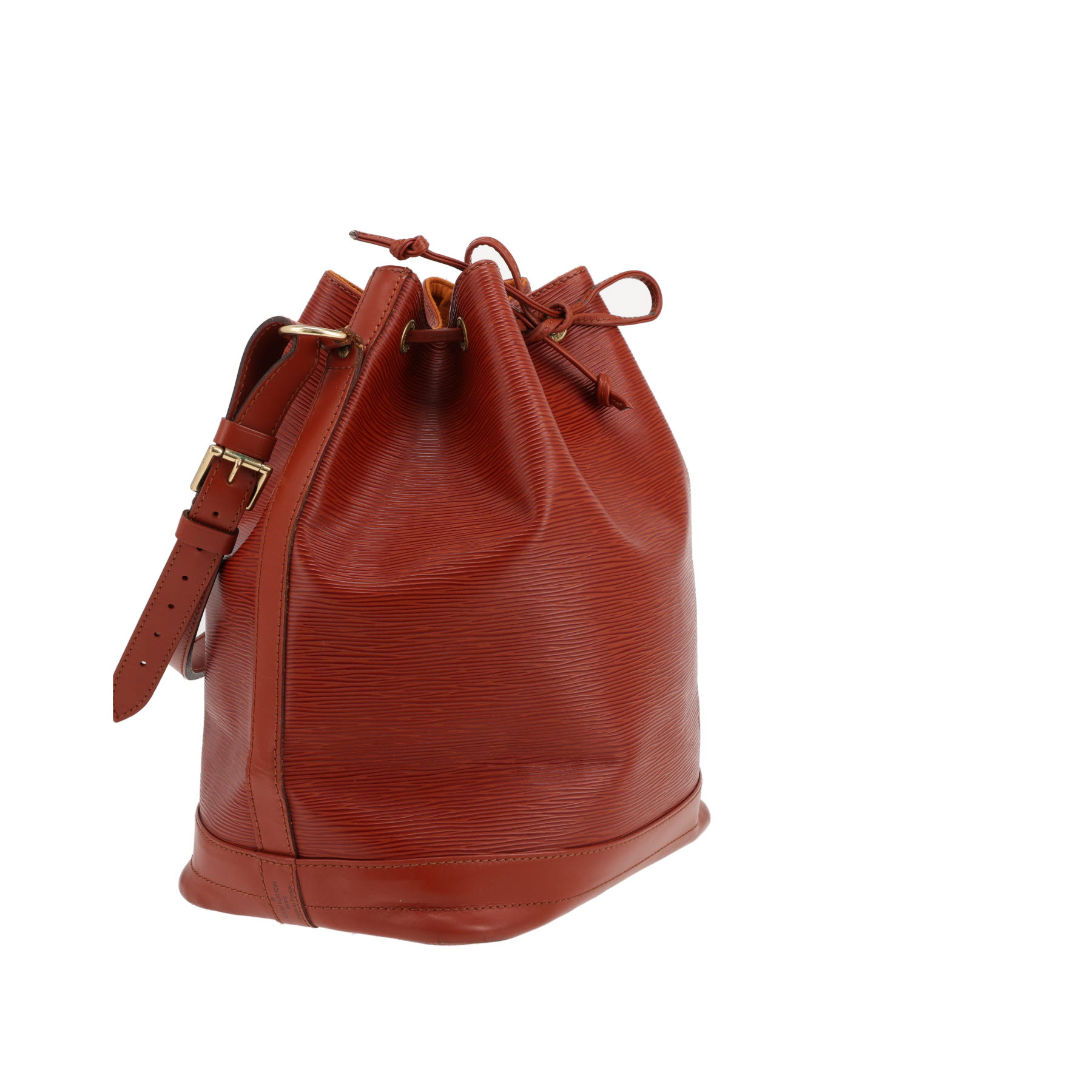 Bolso de mano Louis Vuitton  Noé modelo grande  en cuero Epi marrón