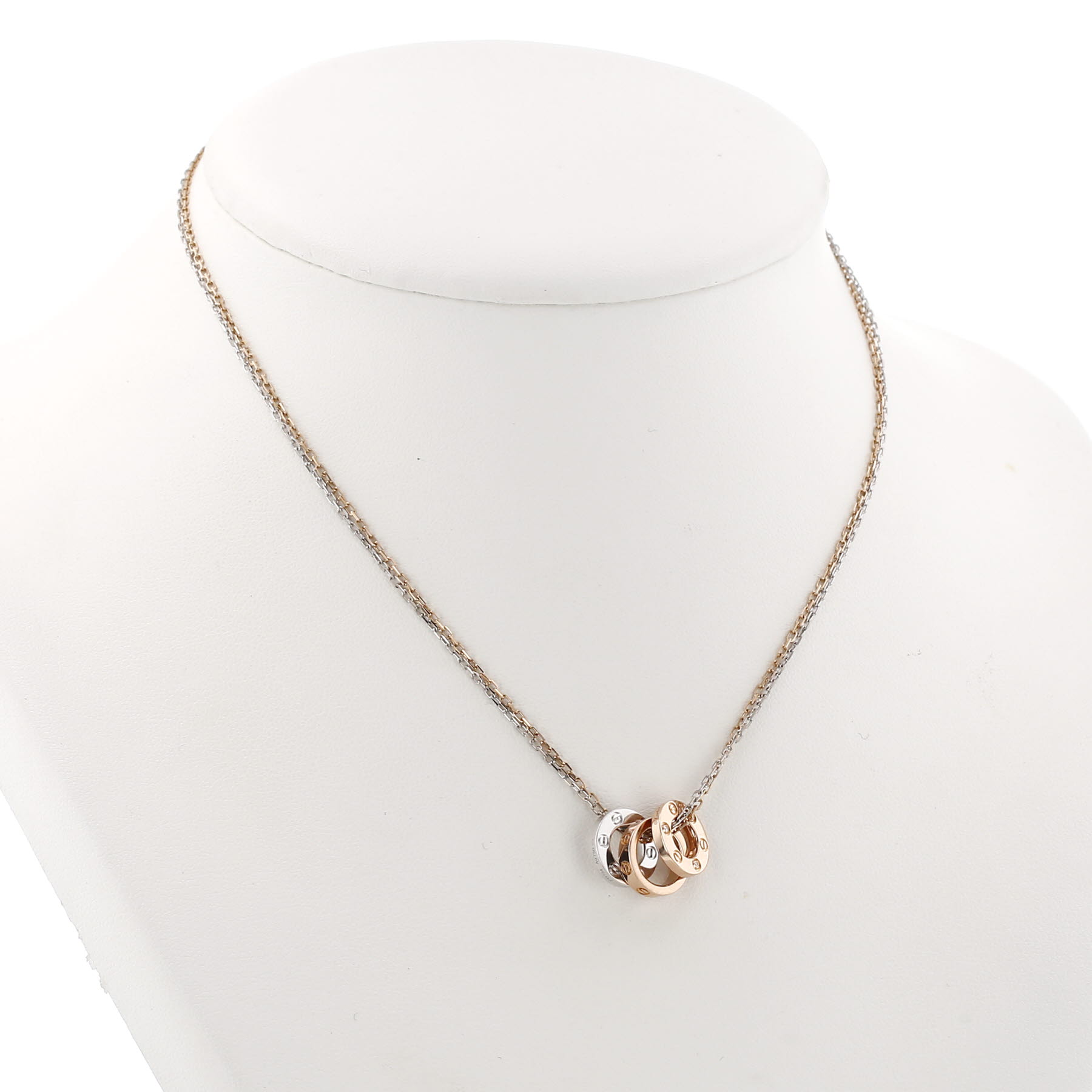 Collana Cartier Love in oro rosa, oro bianco e diamanti