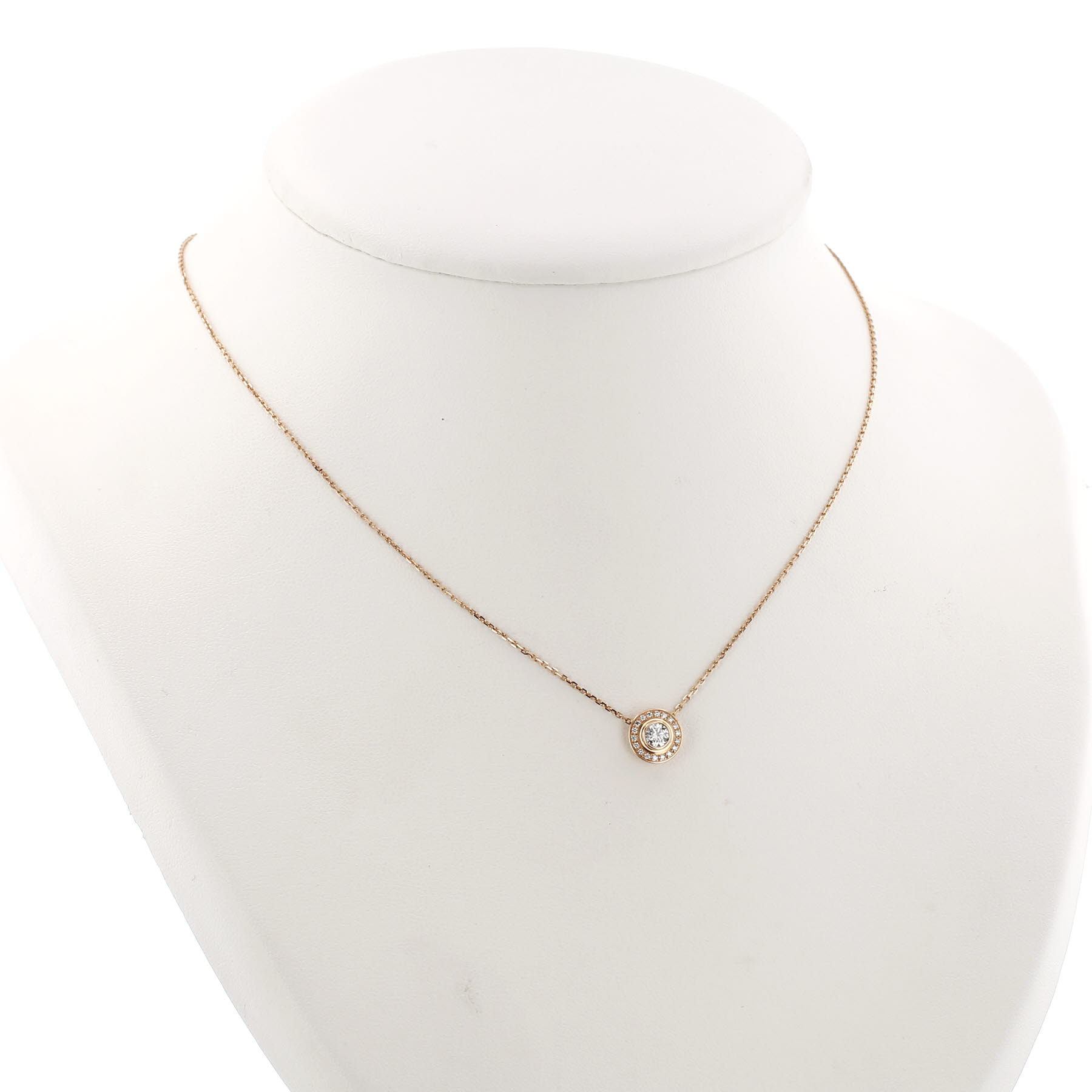 Cartier Cartier d'Amour pavé necklace in pink gold and diamonds