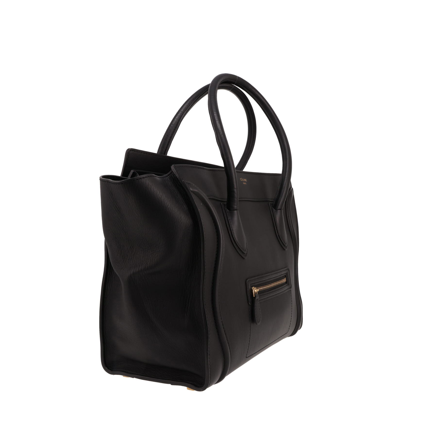 Bolso de mano Celine  Luggage en cuero negro