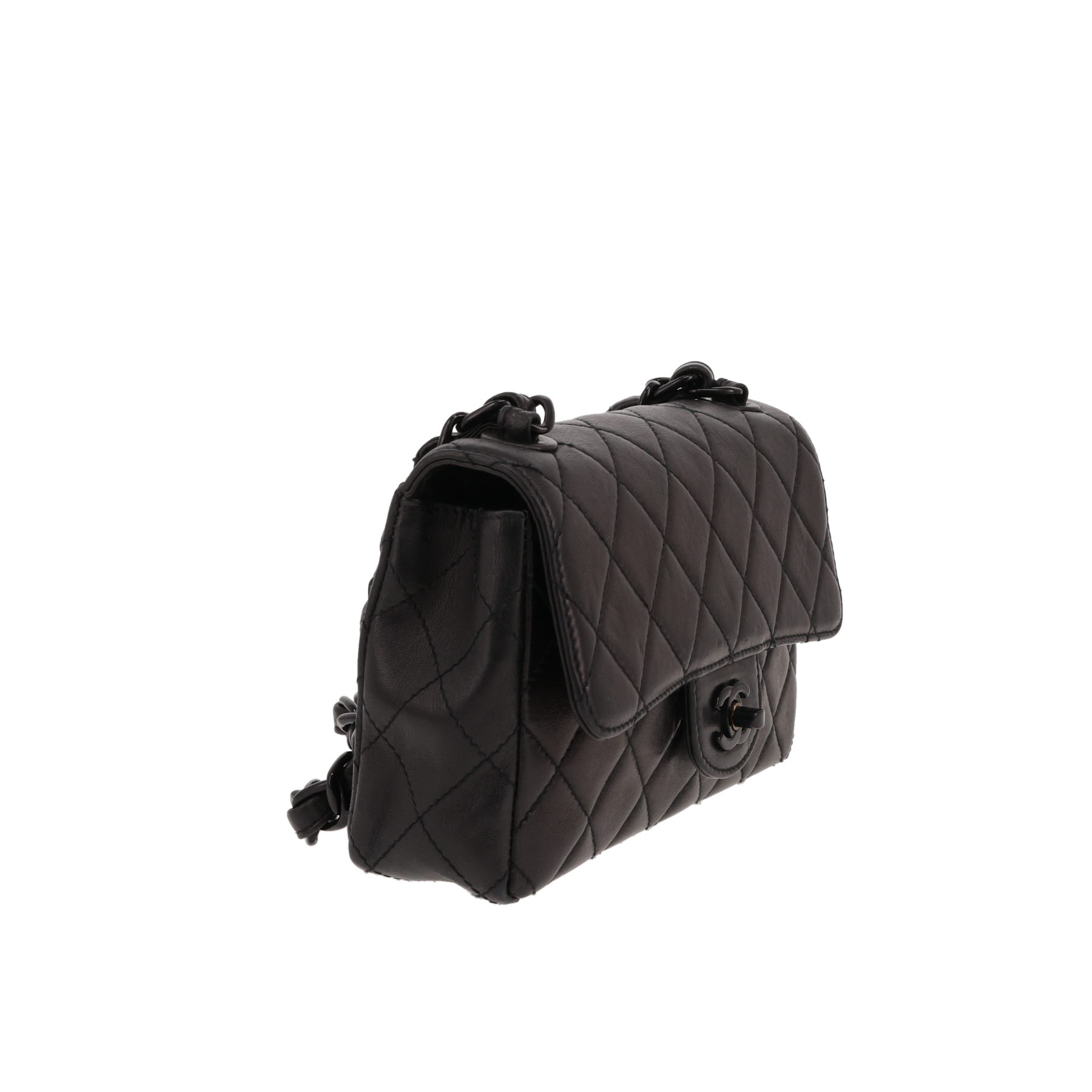 Borsa a tracolla Chanel   in pelle trapuntata nera