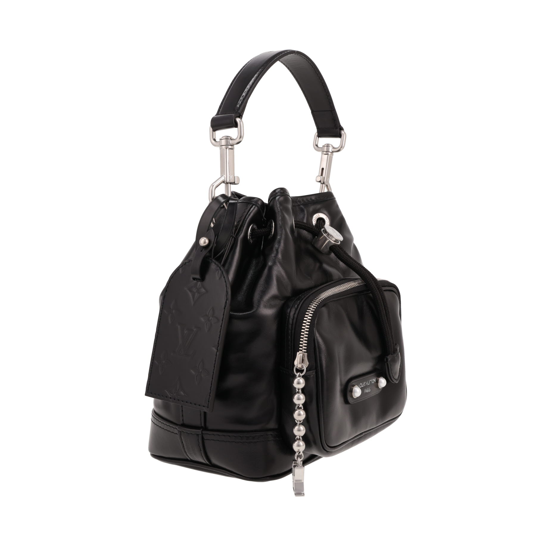 Bolso de mano Louis Vuitton  Noé Cargo en cuero negro