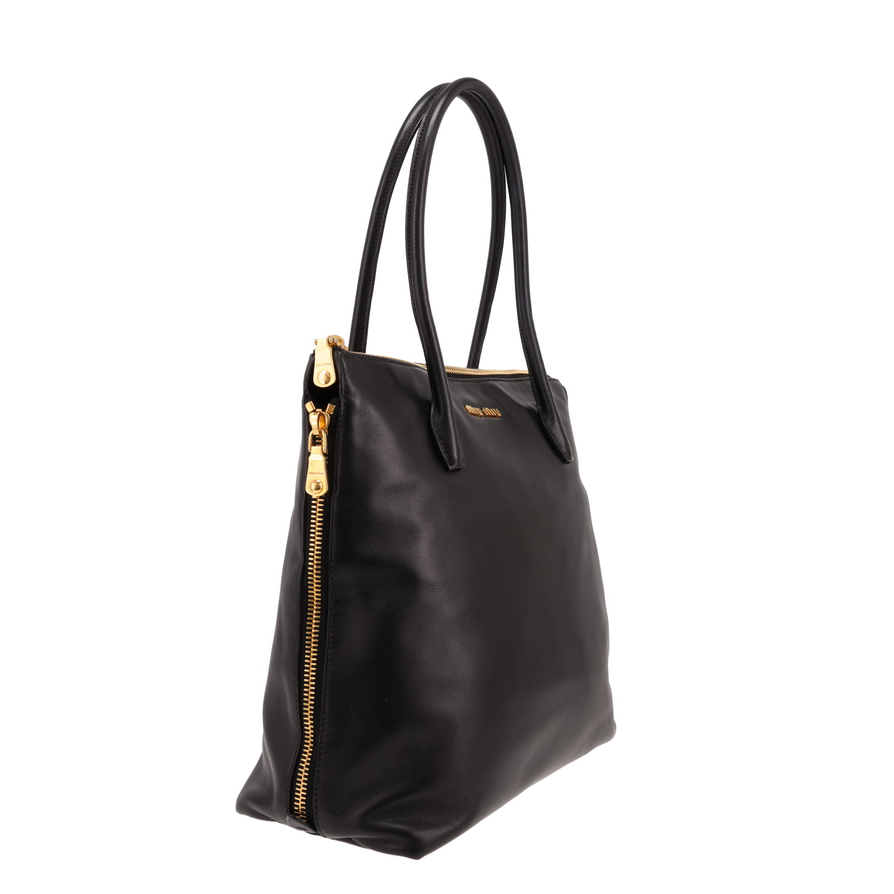 Sac à main Miu Miu   en cuir noir