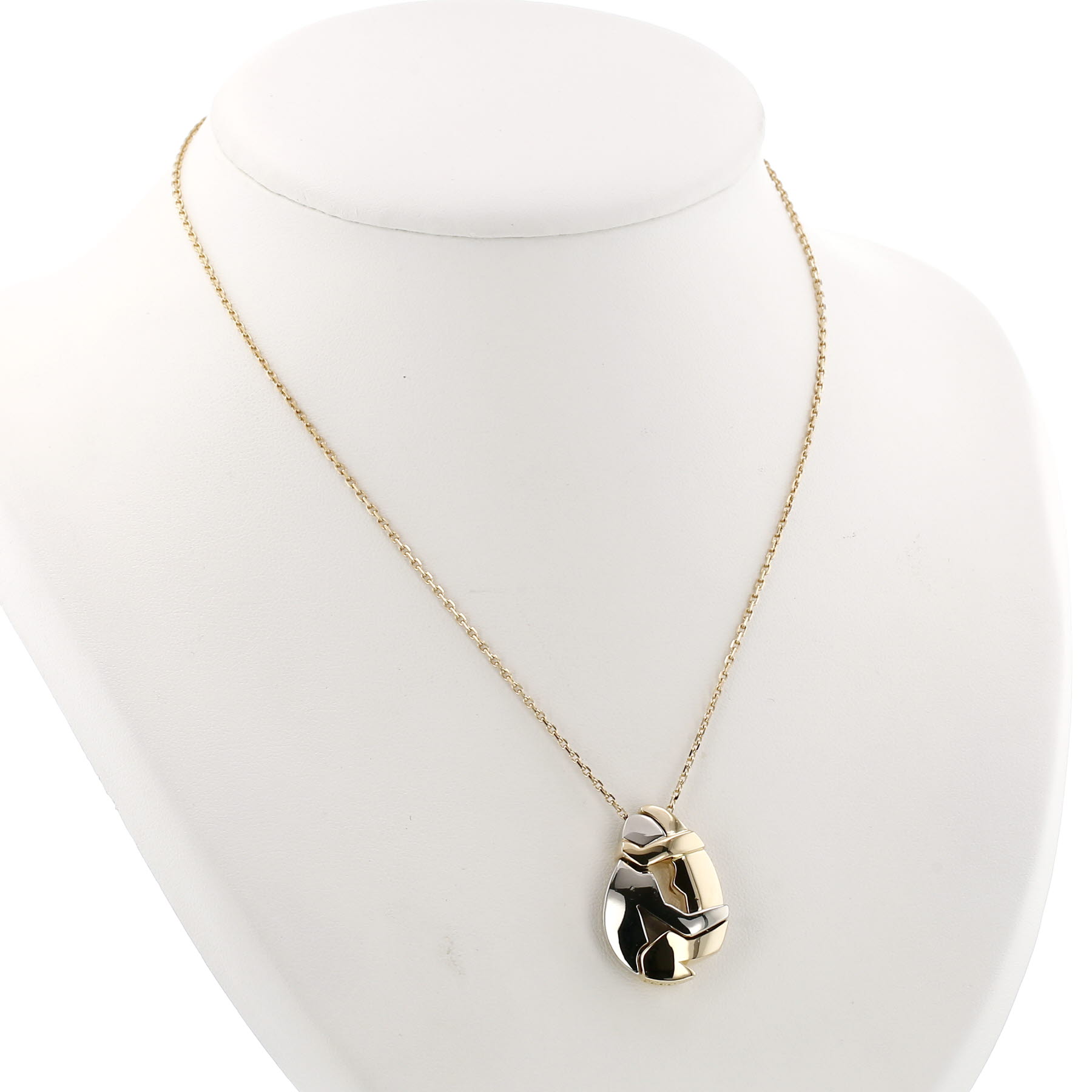 Pendentif articulé Fred Le Couple en or jaune et or blanc