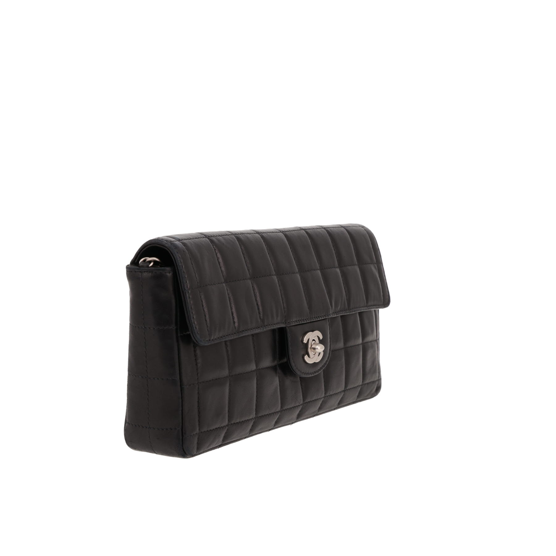 Borsa Chanel  Choco bar in pelle trapuntata nera