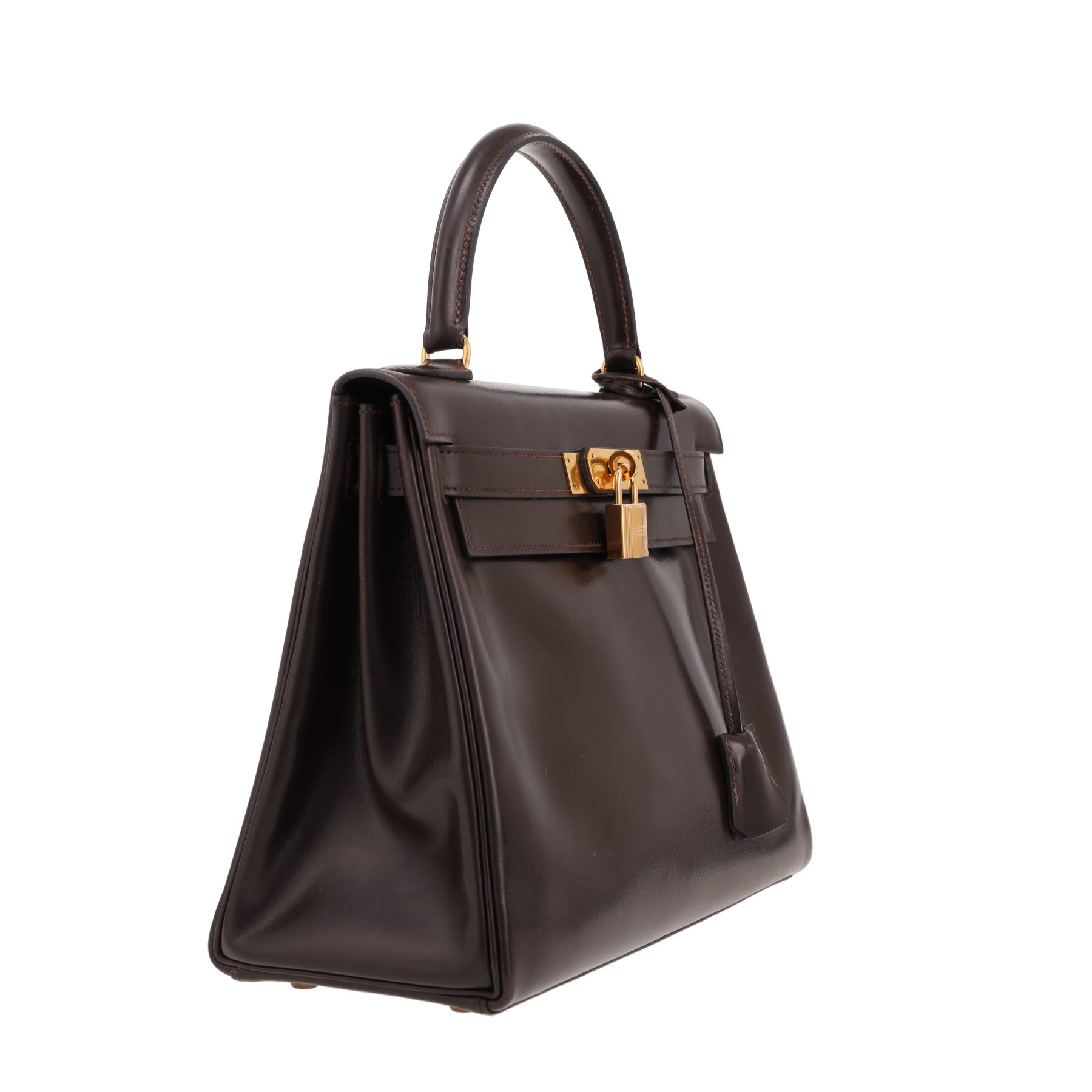 Hermès Kelly handbag, 28 cm, in brown box leather