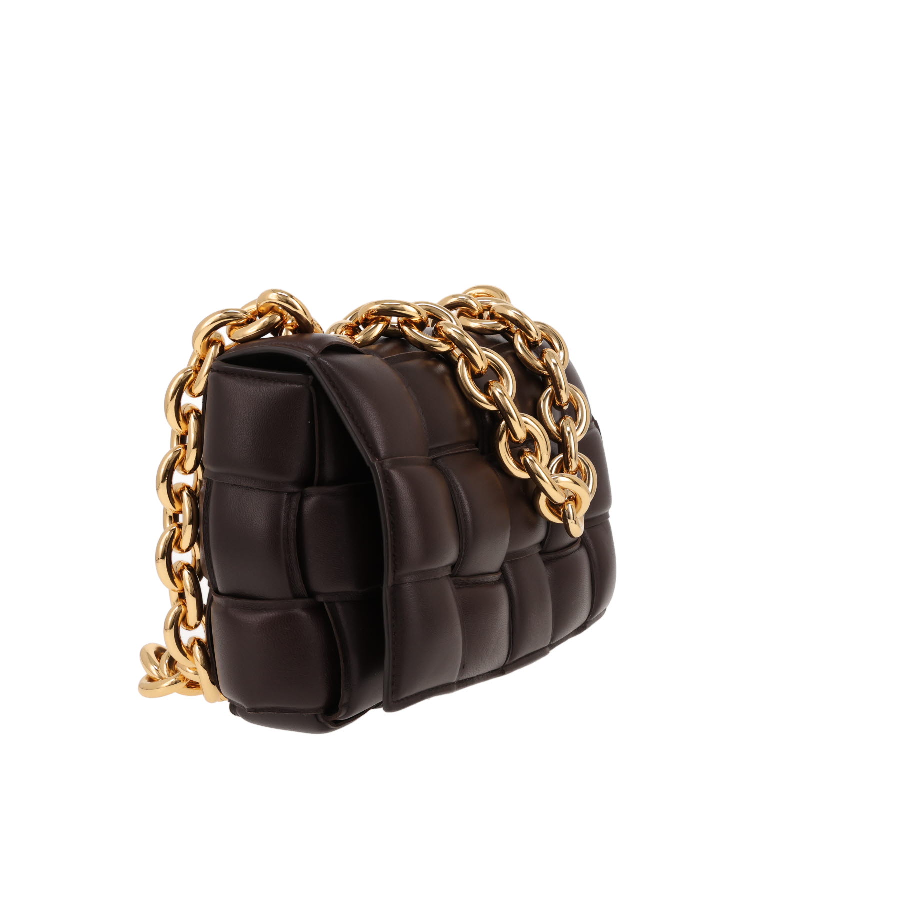 Bottega Veneta  Cassette shoulder bag  in brown intrecciato leather