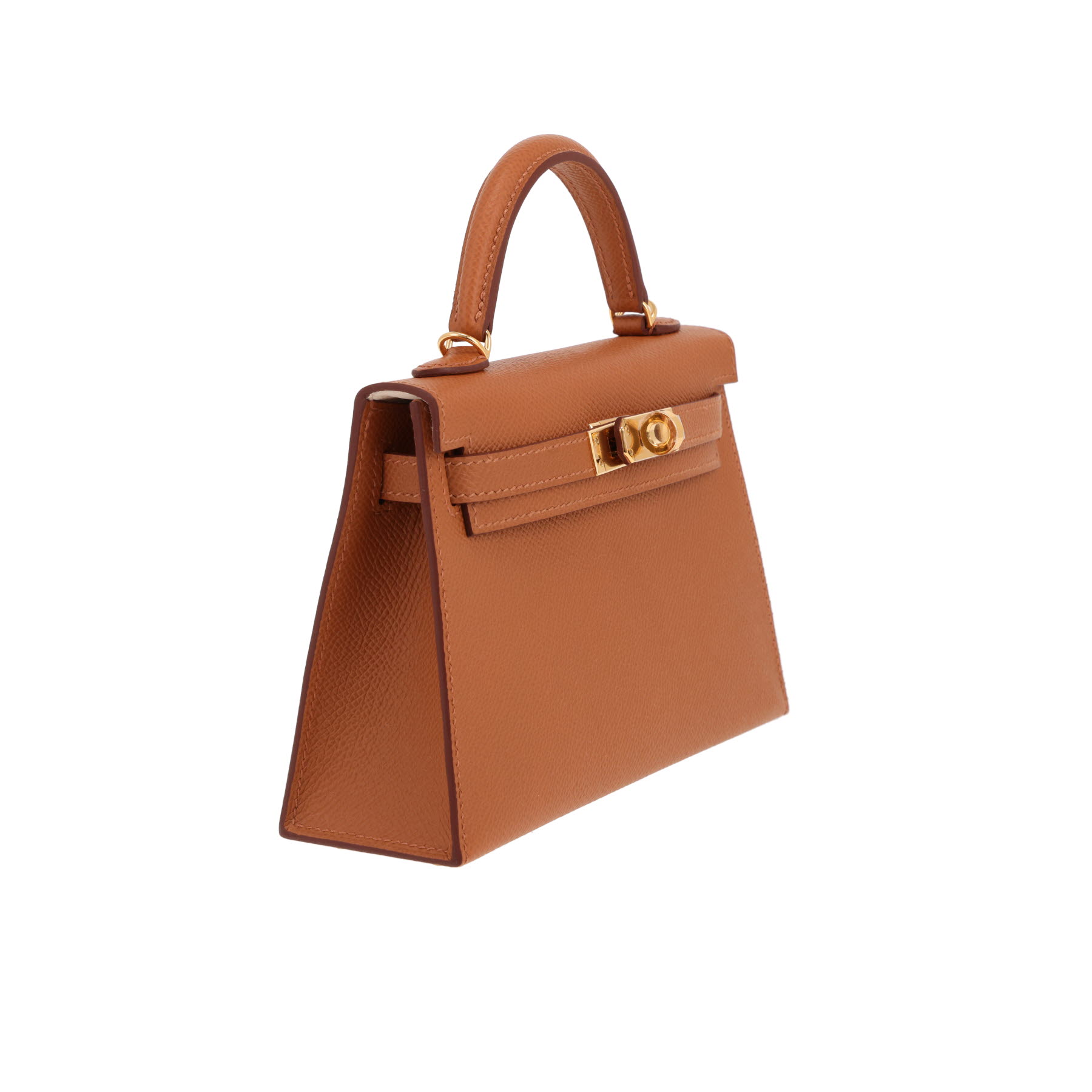 Hermès  Kelly 20 cm shoulder bag  in gold epsom leather