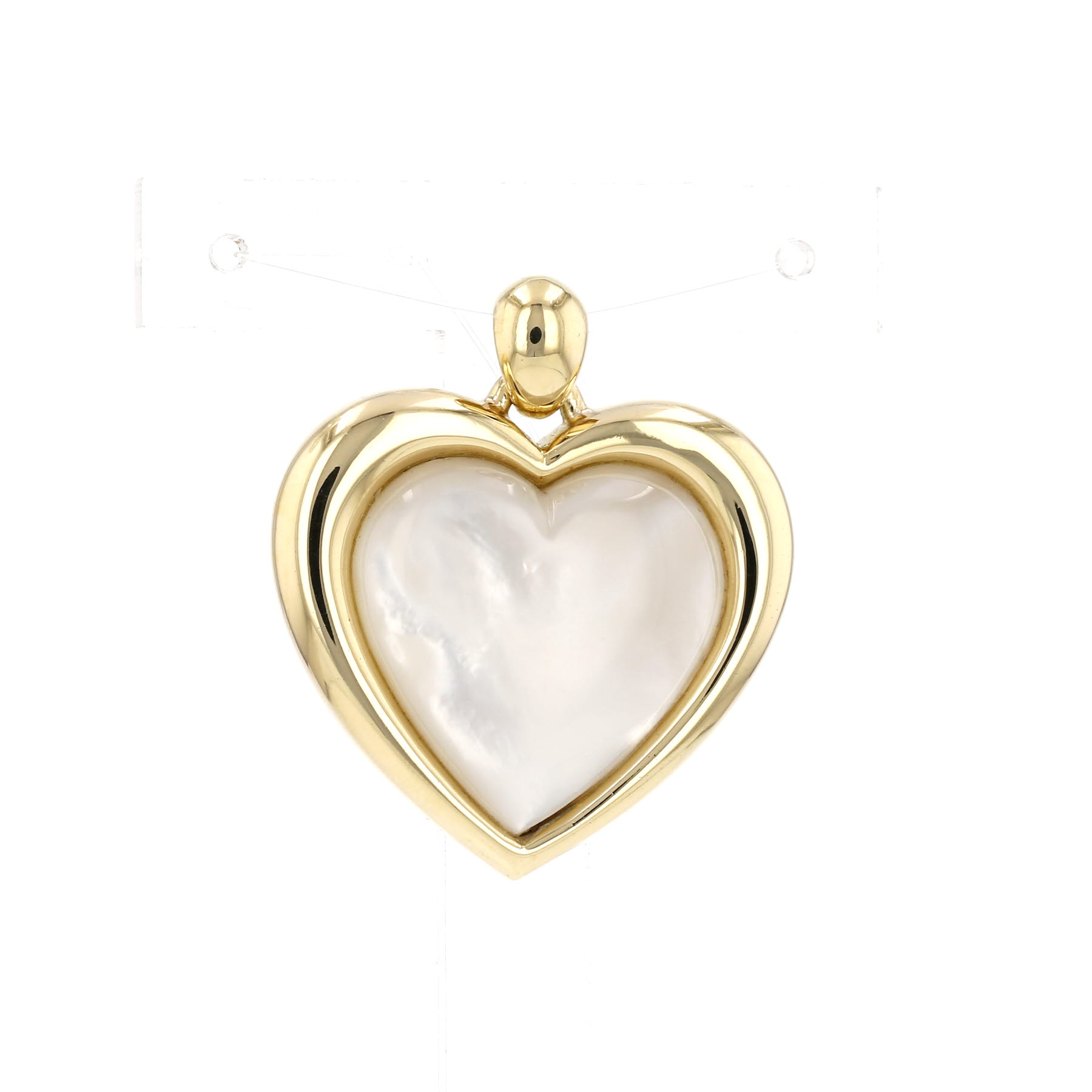 Mauboussin  pendant in yellow gold and mother of pearl