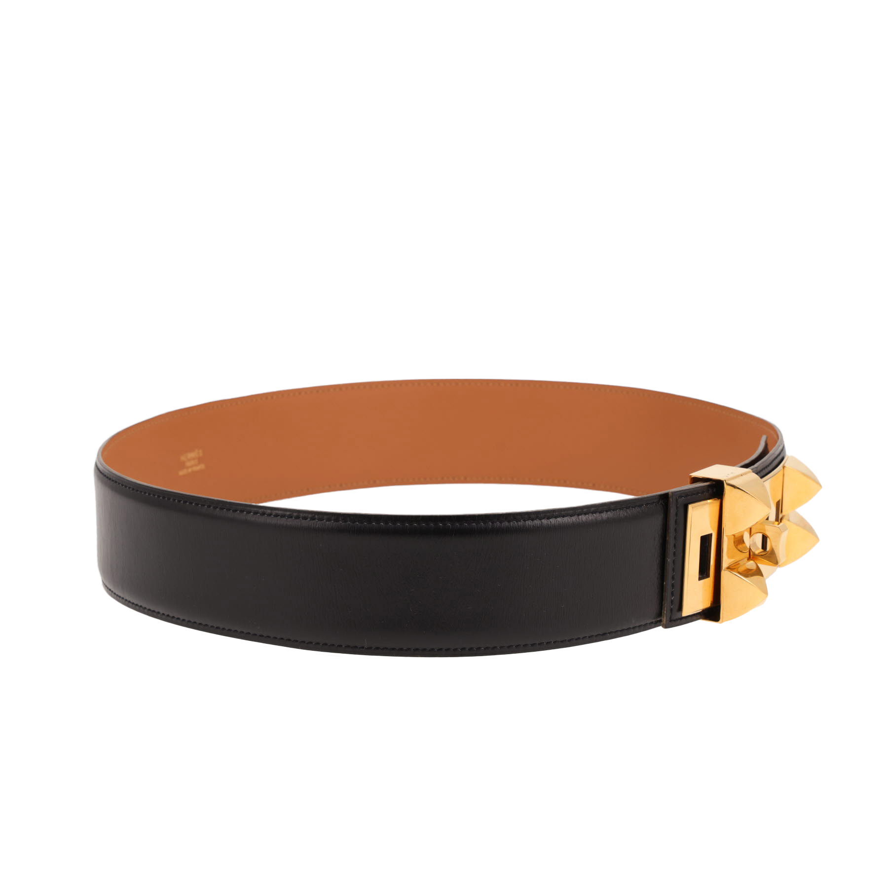 Hermès  Médor belt  in black box leather