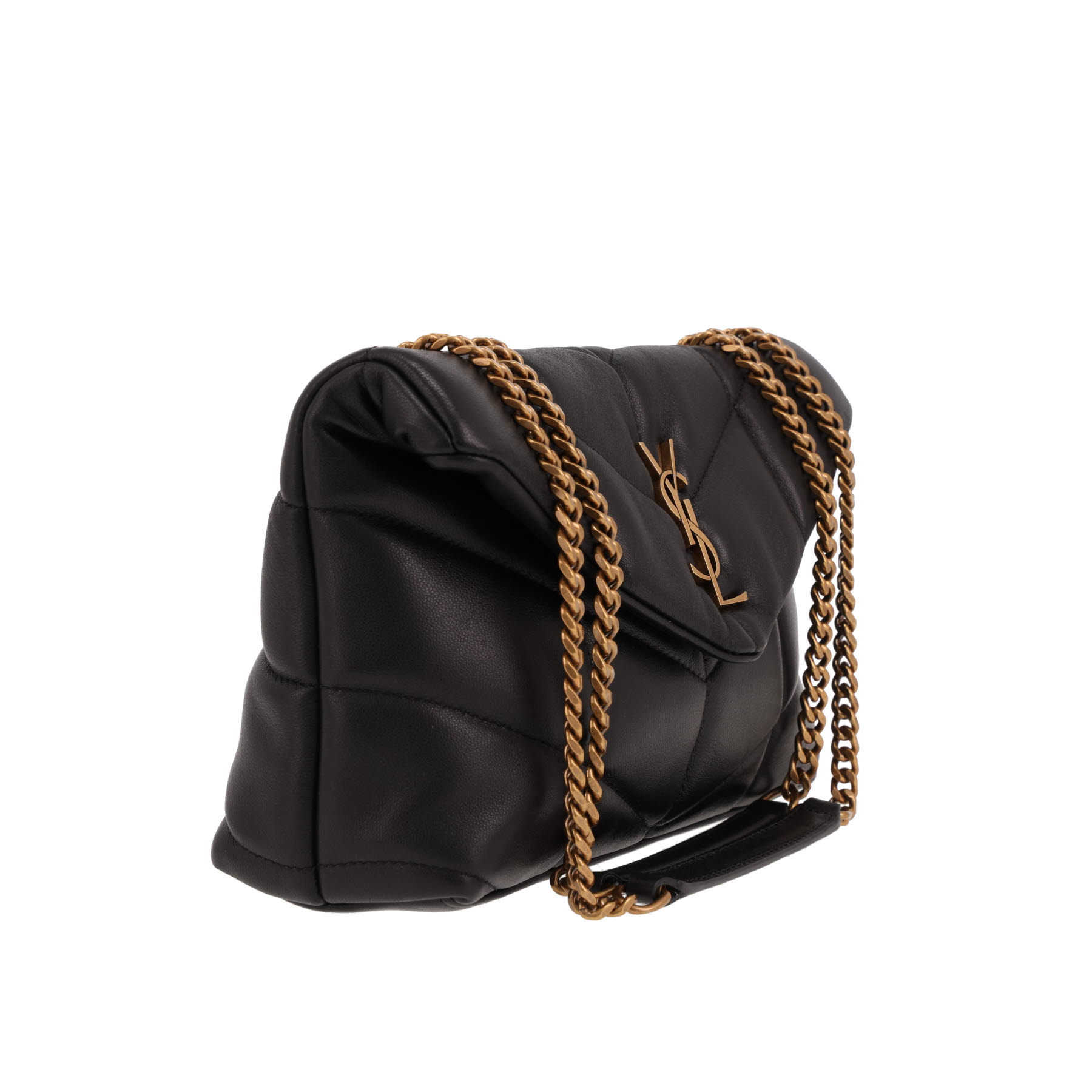 Saint Laurent  Puffer Toy shoulder bag  in black quilted leather