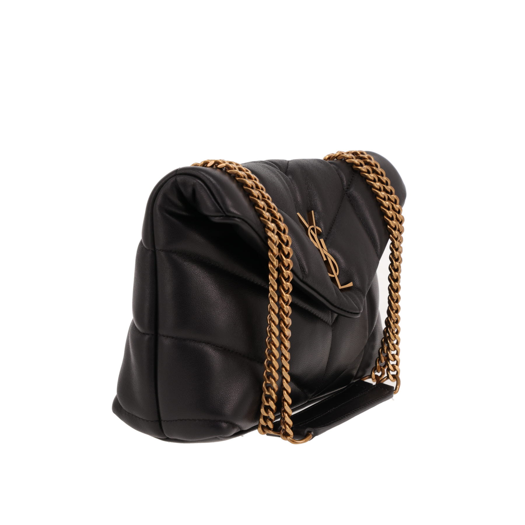 Saint Laurent  Puffer Toy shoulder bag  in black quilted leather
