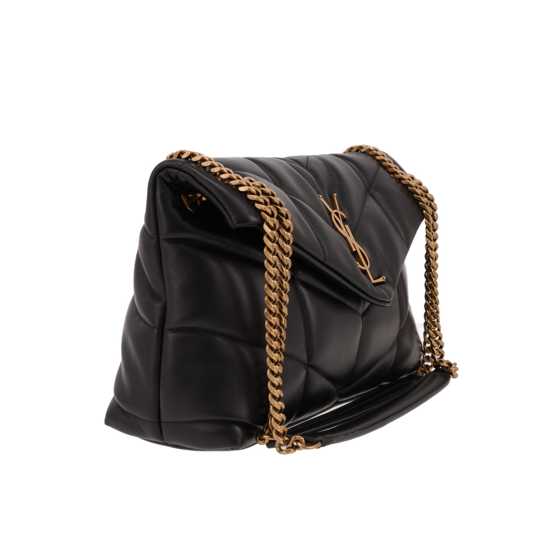 Saint Laurent  Puffer small model  shoulder bag  in black leather