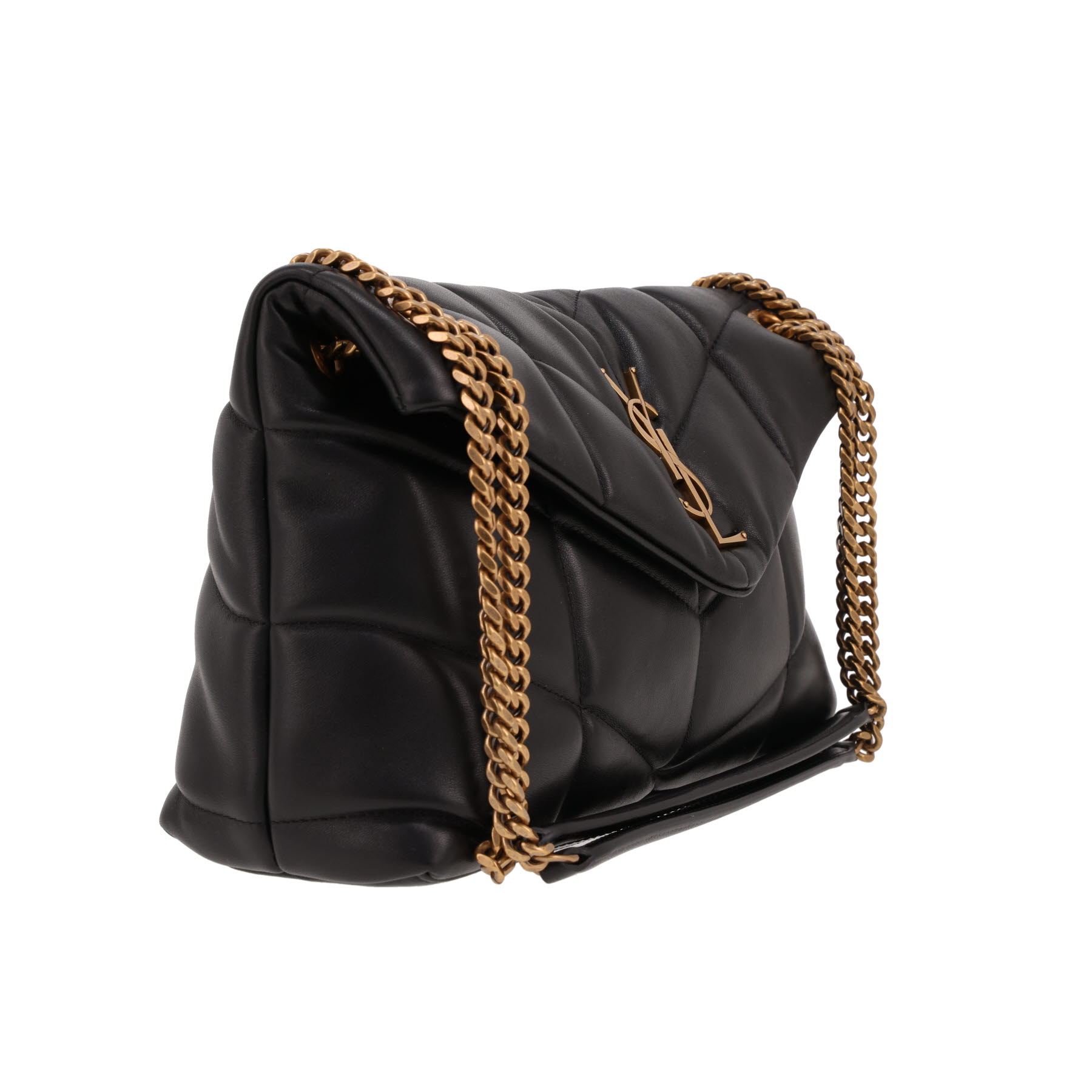Saint Laurent  Puffer small model  shoulder bag  in black leather