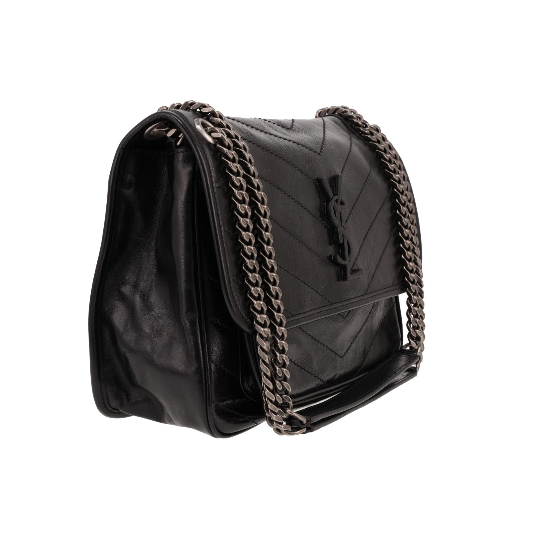 Saint Laurent  Niki medium model  shoulder bag  in black leather