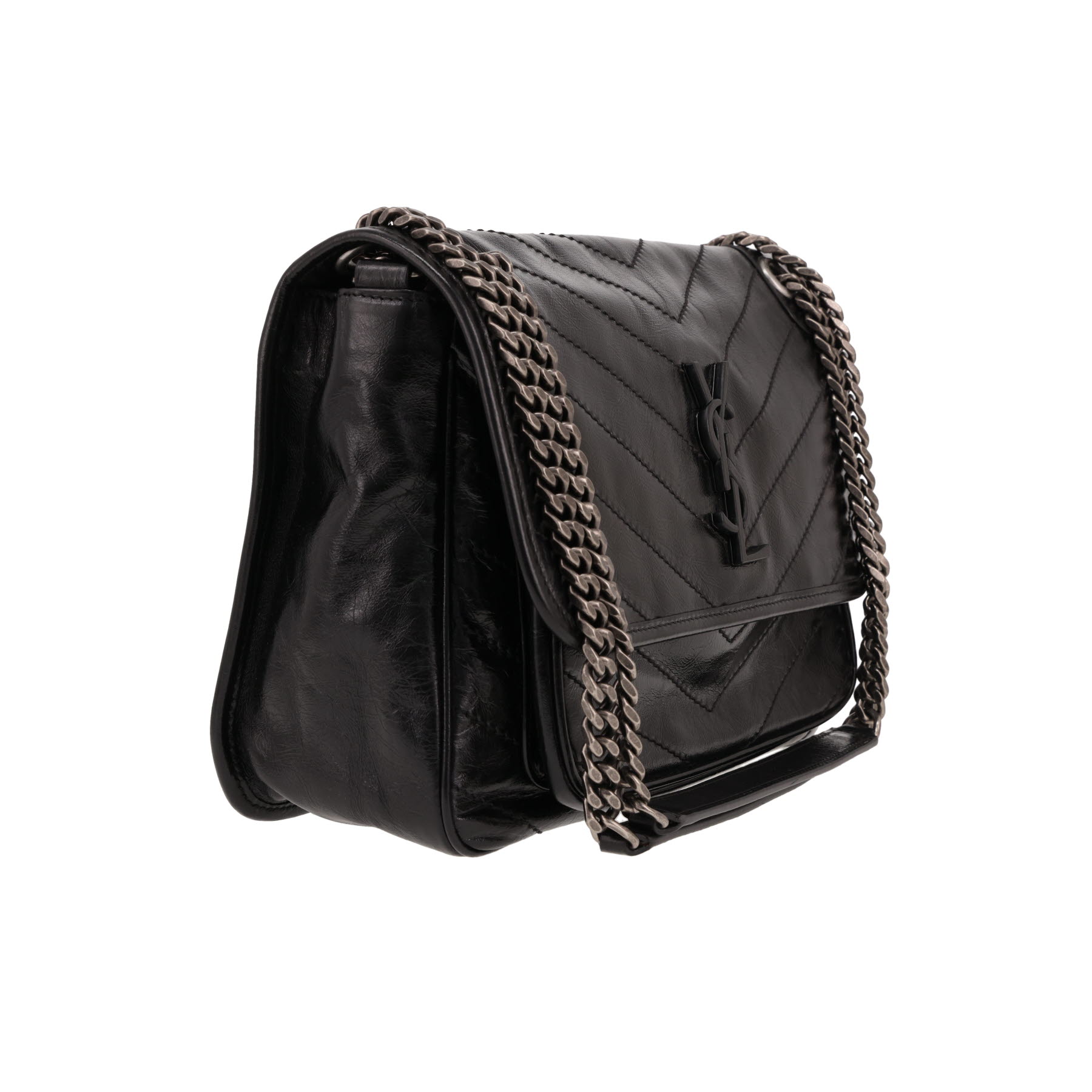 Borsa a tracolla Saint Laurent  Niki modello medio  in pelle nera