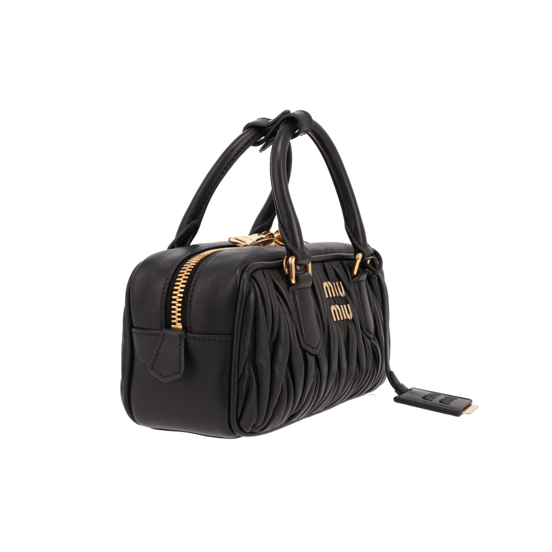 Miu Miu  Arcadie shoulder bag  in black quilted leather