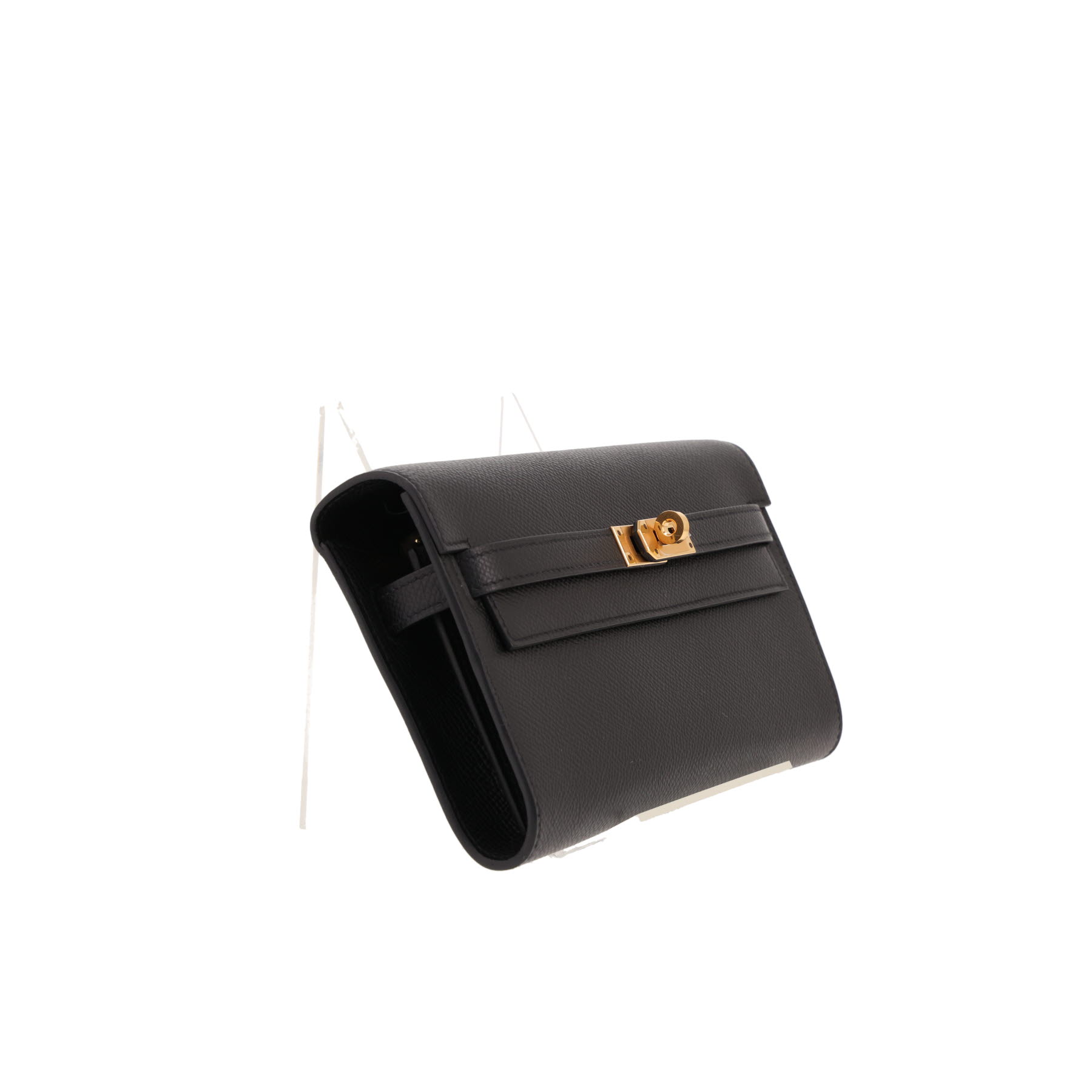 Borsa a tracolla Hermès  Kelly To Go in pelle Epsom nera