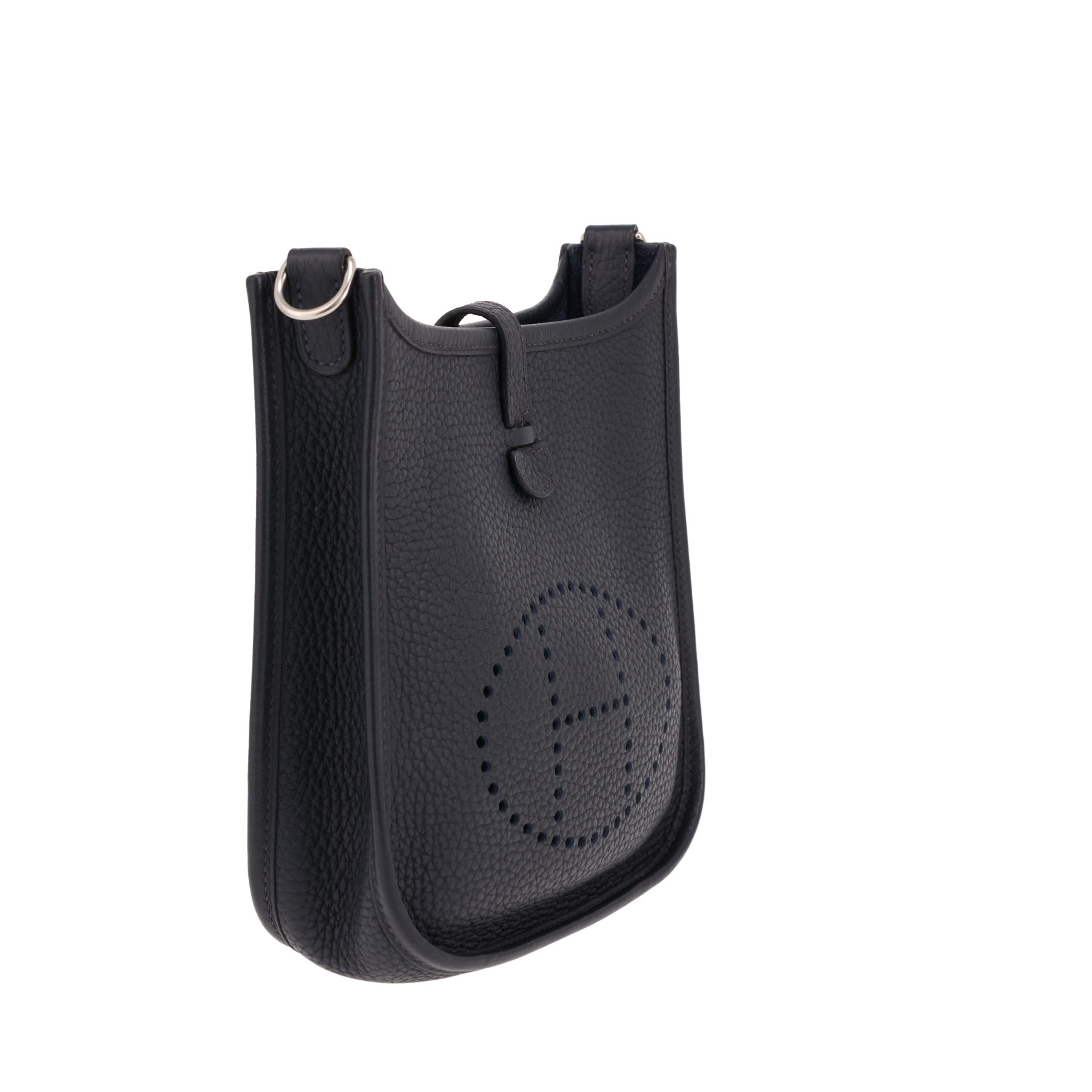 Borsa a tracolla Hermès  Mini Evelyne in pelle taurillon clemence blu marino