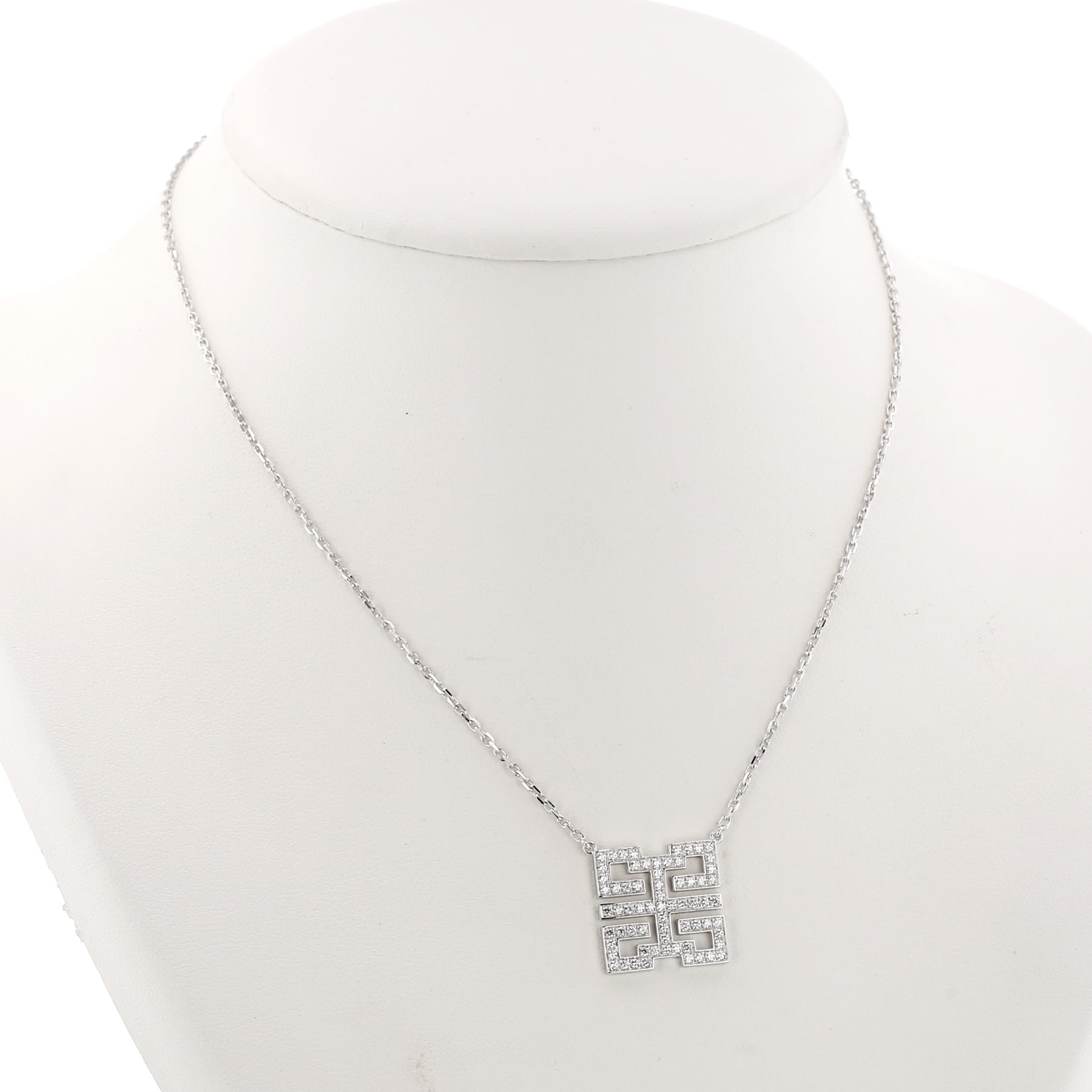 Cartier Le Baiser du Dragon necklace in white gold and diamondsand in diamonds