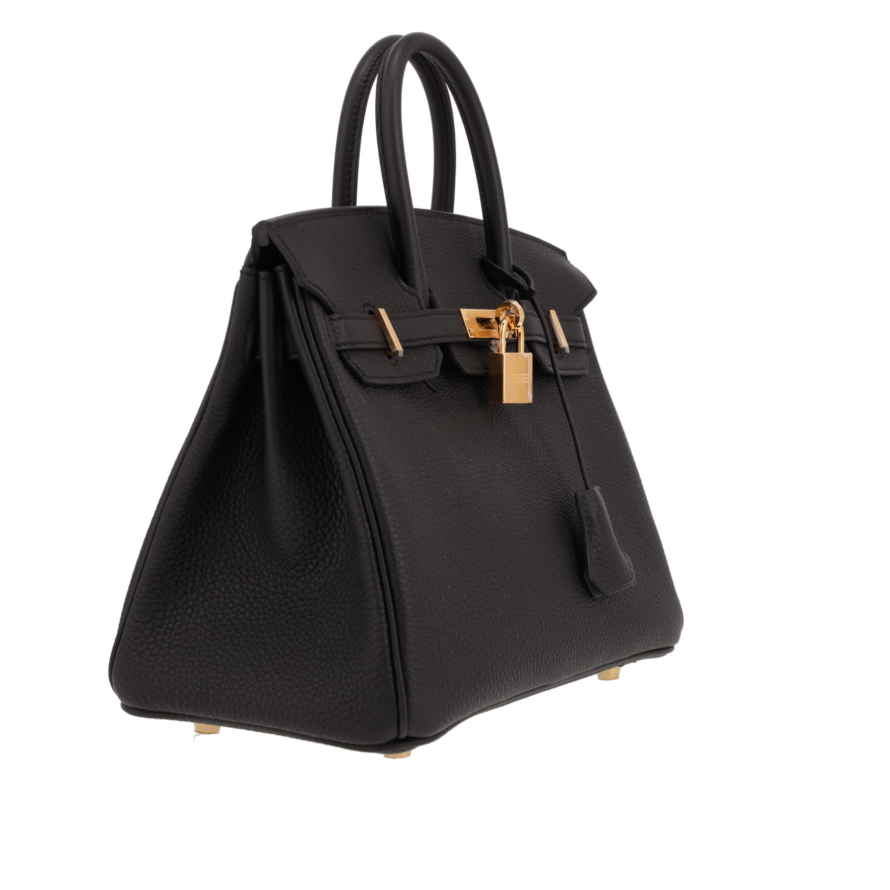 Hermès  Birkin 25 cm handbag  in black togo leather