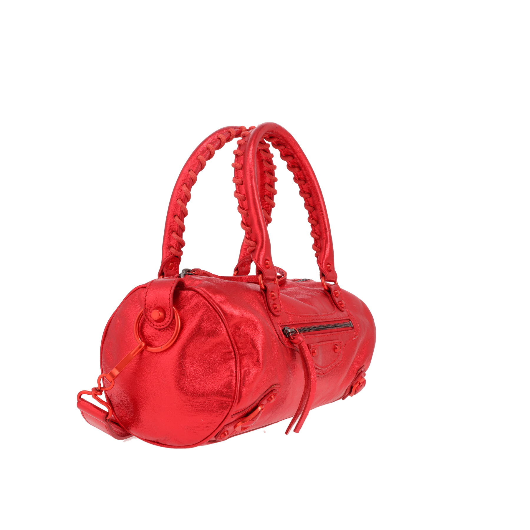 Balenciaga  City handbag  in red glittering leather