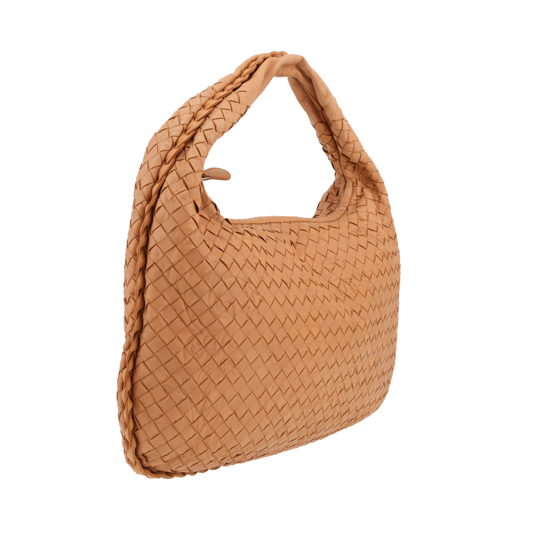 Bottega Veneta  Veneta handbag  in beige intrecciato leather