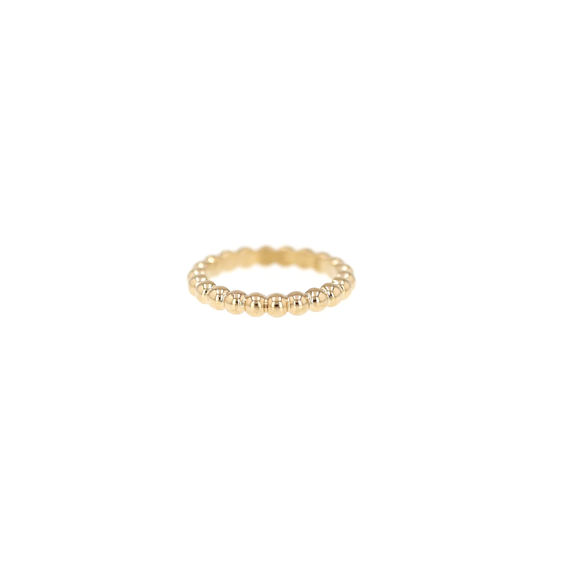 Van Cleef & Arpels Perlée ring in yellow gold