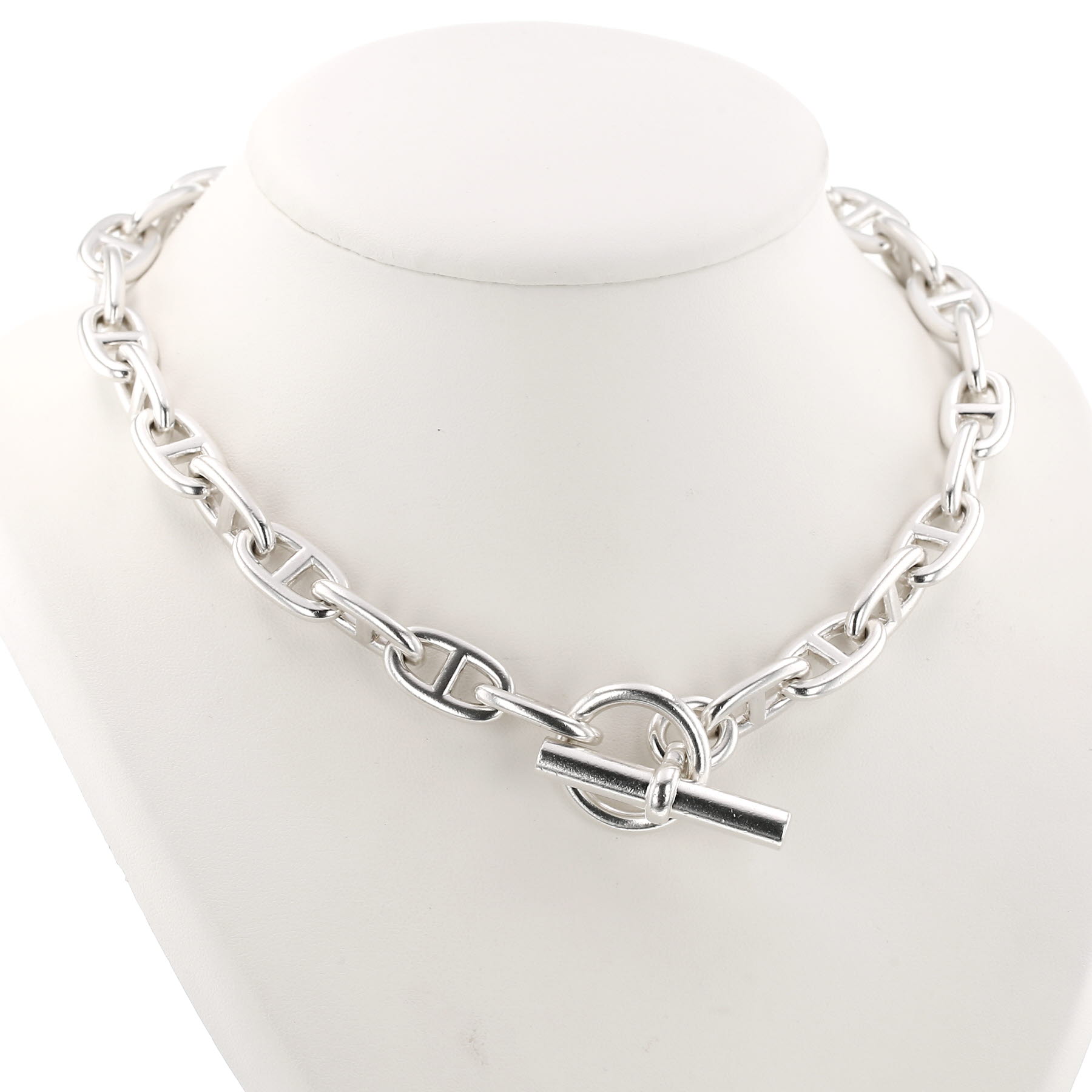 Hermès Chaîne d'Ancre large model necklace in silver