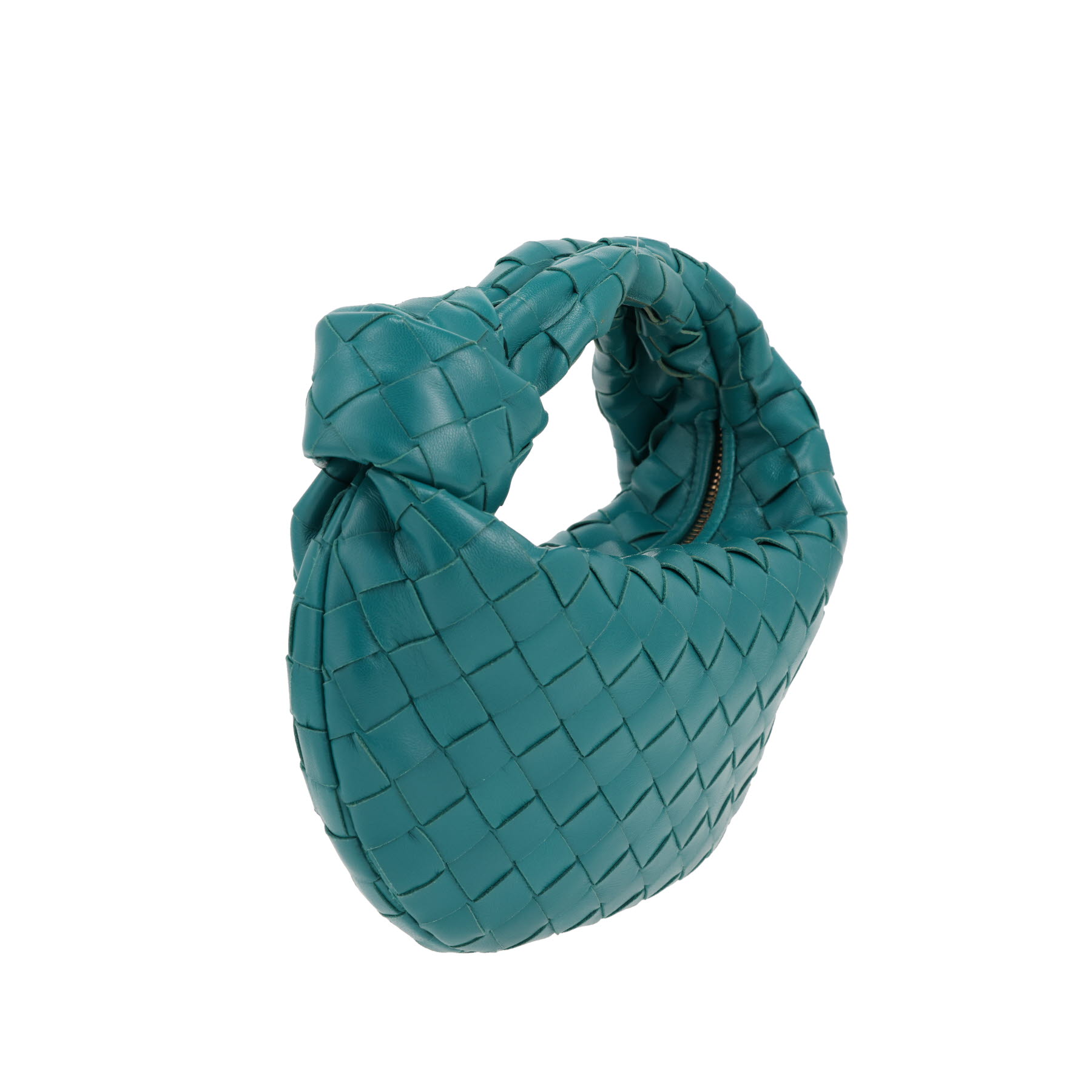 Bolso de mano Bottega Veneta «Jodie» de piel intrecciato verde