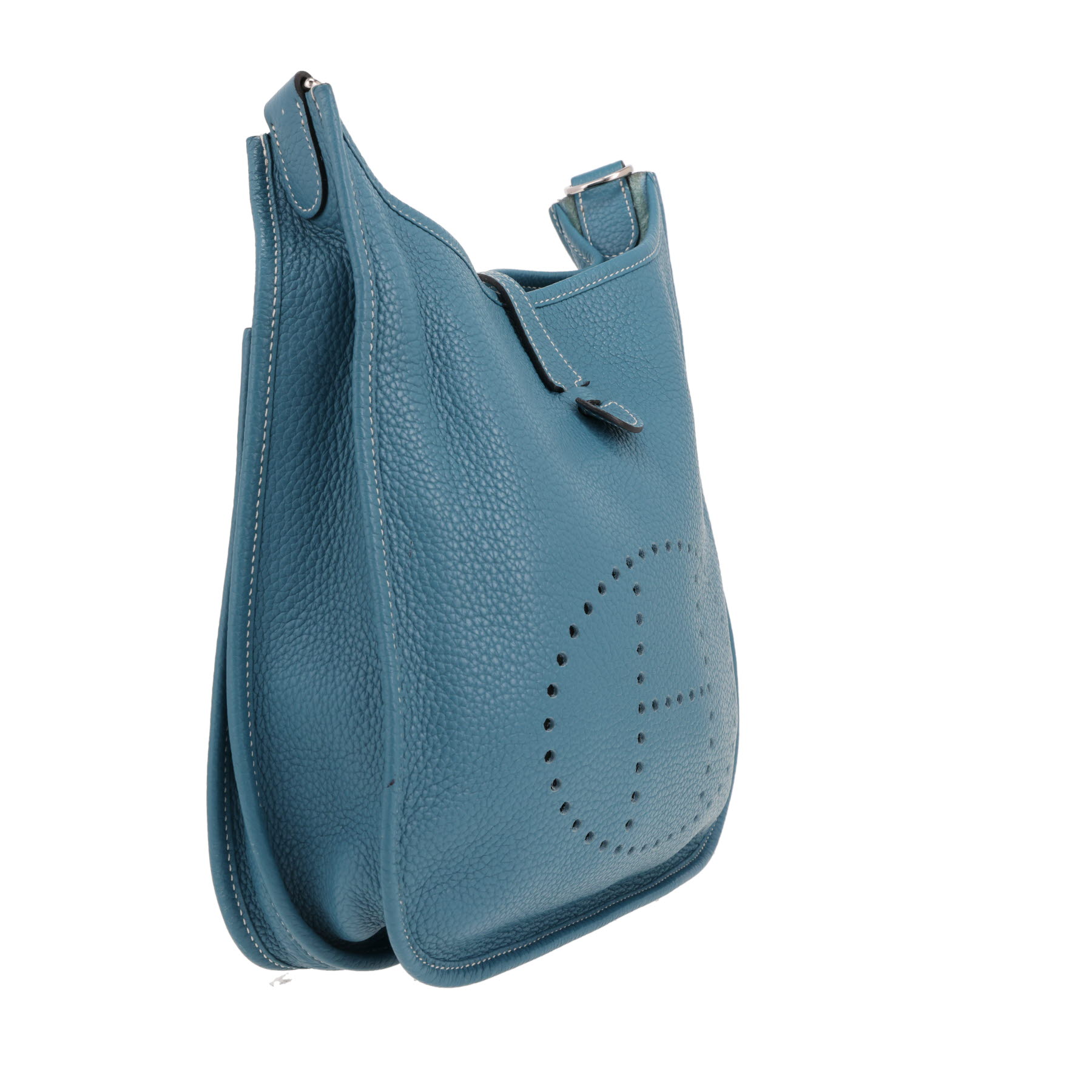 Hermès Evelyne III shoulder bag in Bleu Jean Clémence calfskin