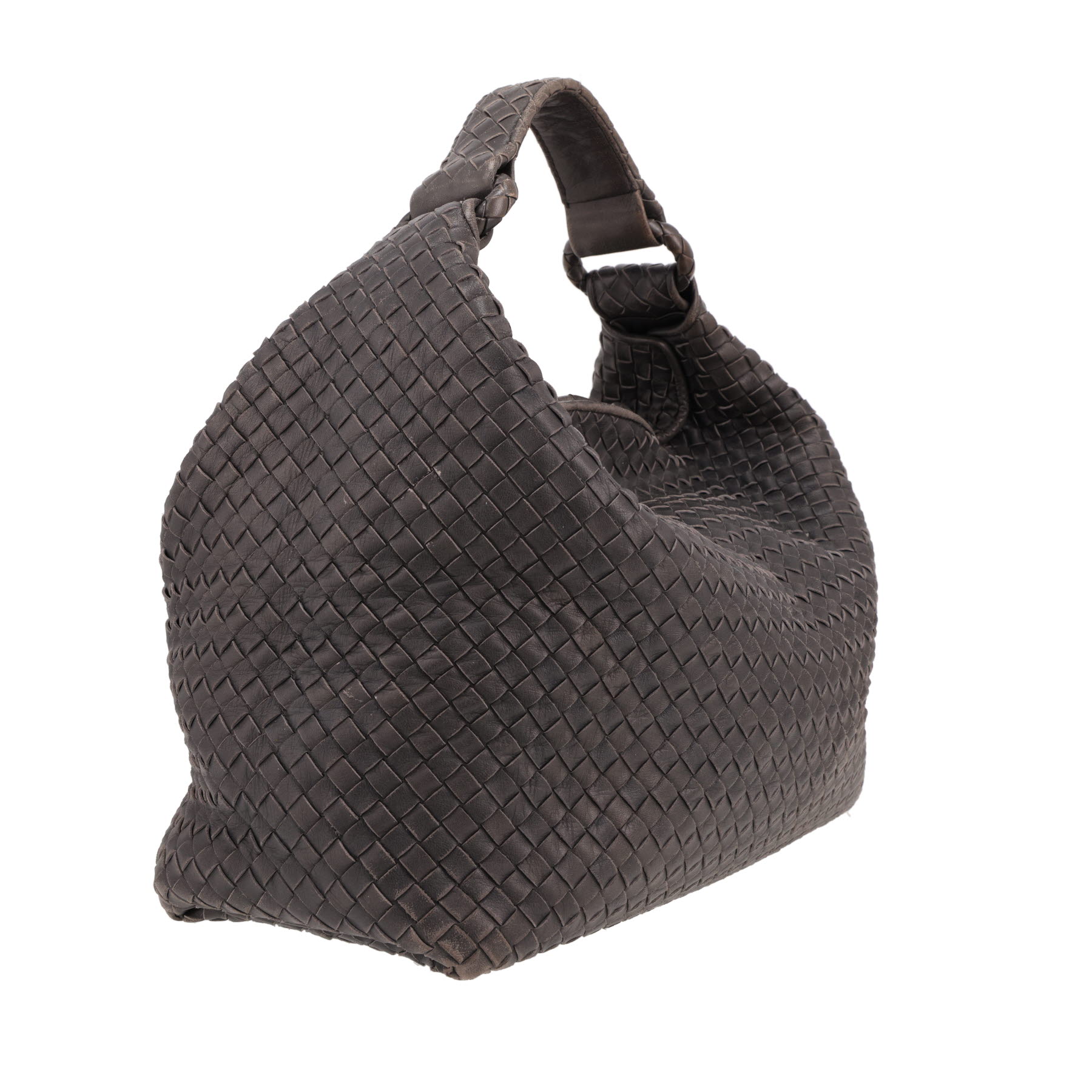 Borsa Bottega Veneta  Sloane in pelle intrecciata grigia