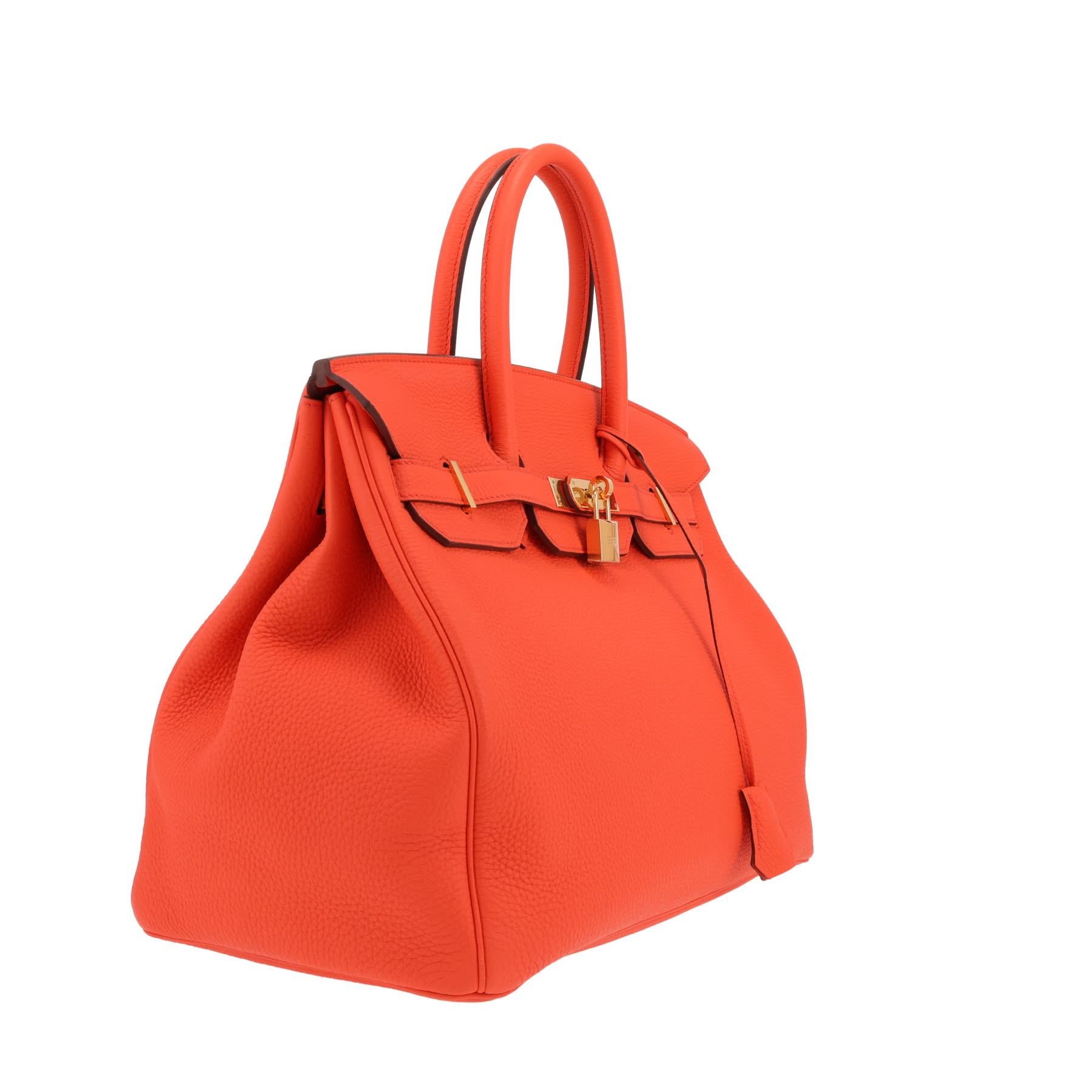 Hermès  Birkin 35 cm handbag  in Poppy orange togo leather