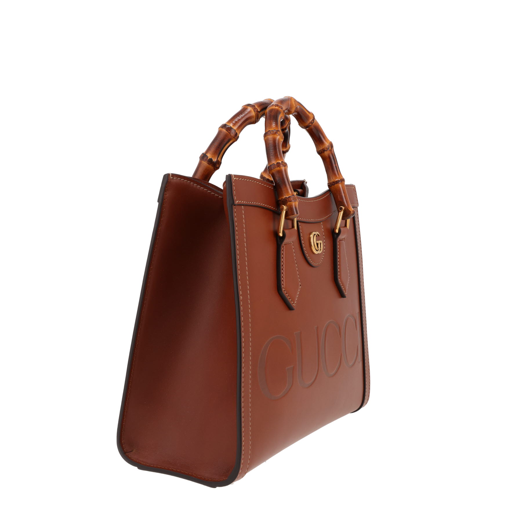 Gucci  Diana medium model  handbag  in brown leather