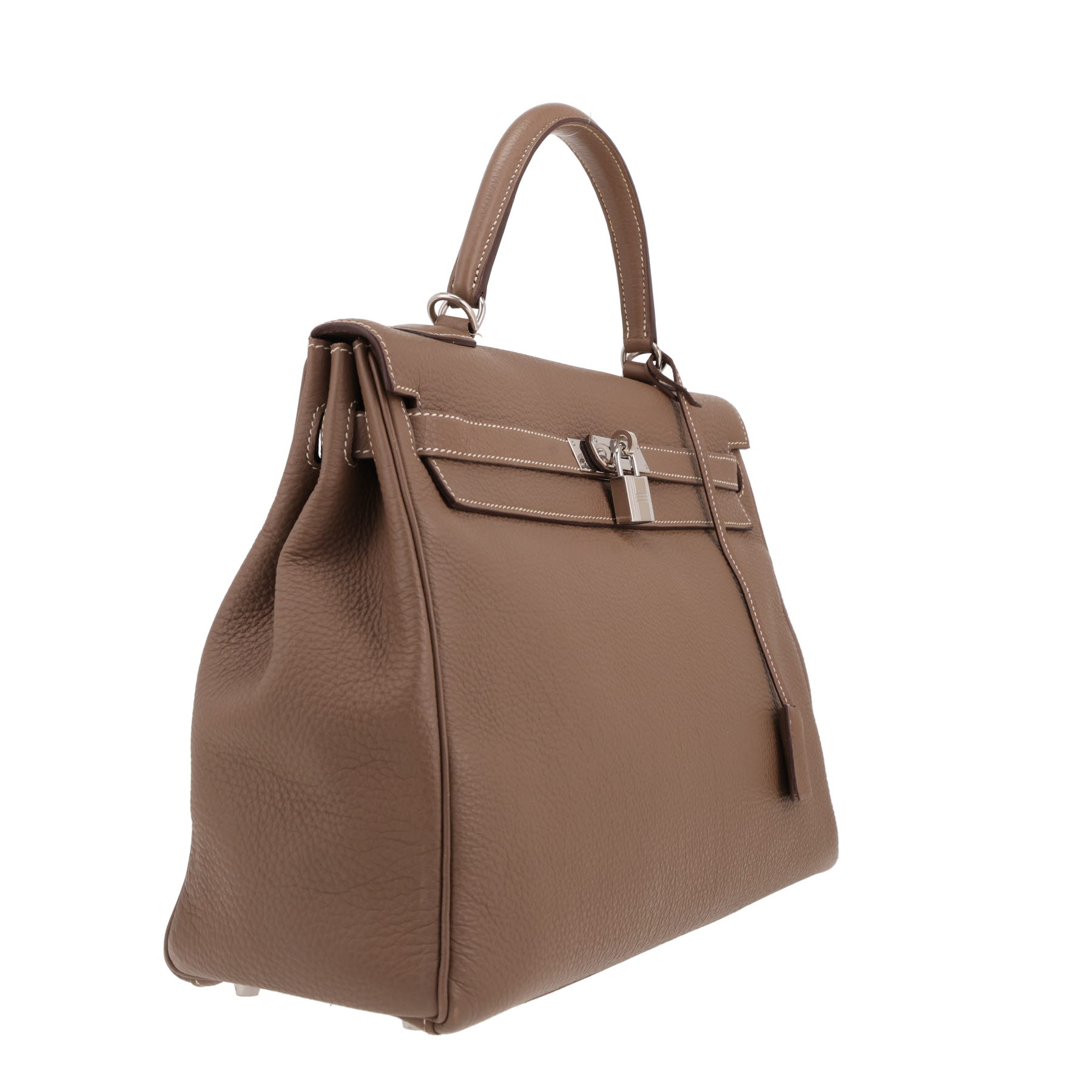 Hermès  Kelly 35 cm handbag  in etoupe togo leather